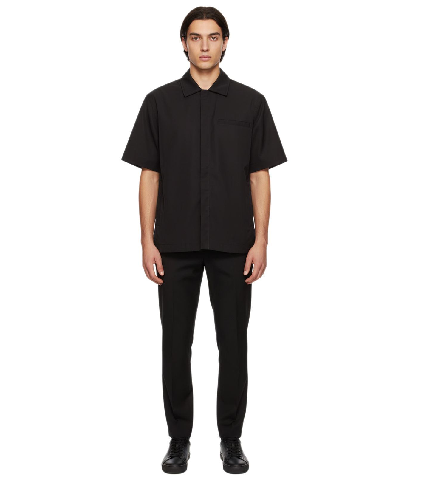1017 ALYX 9SM Herren Designer Shirt mit Signature Buckle und modernem Schnitt Schwarz
