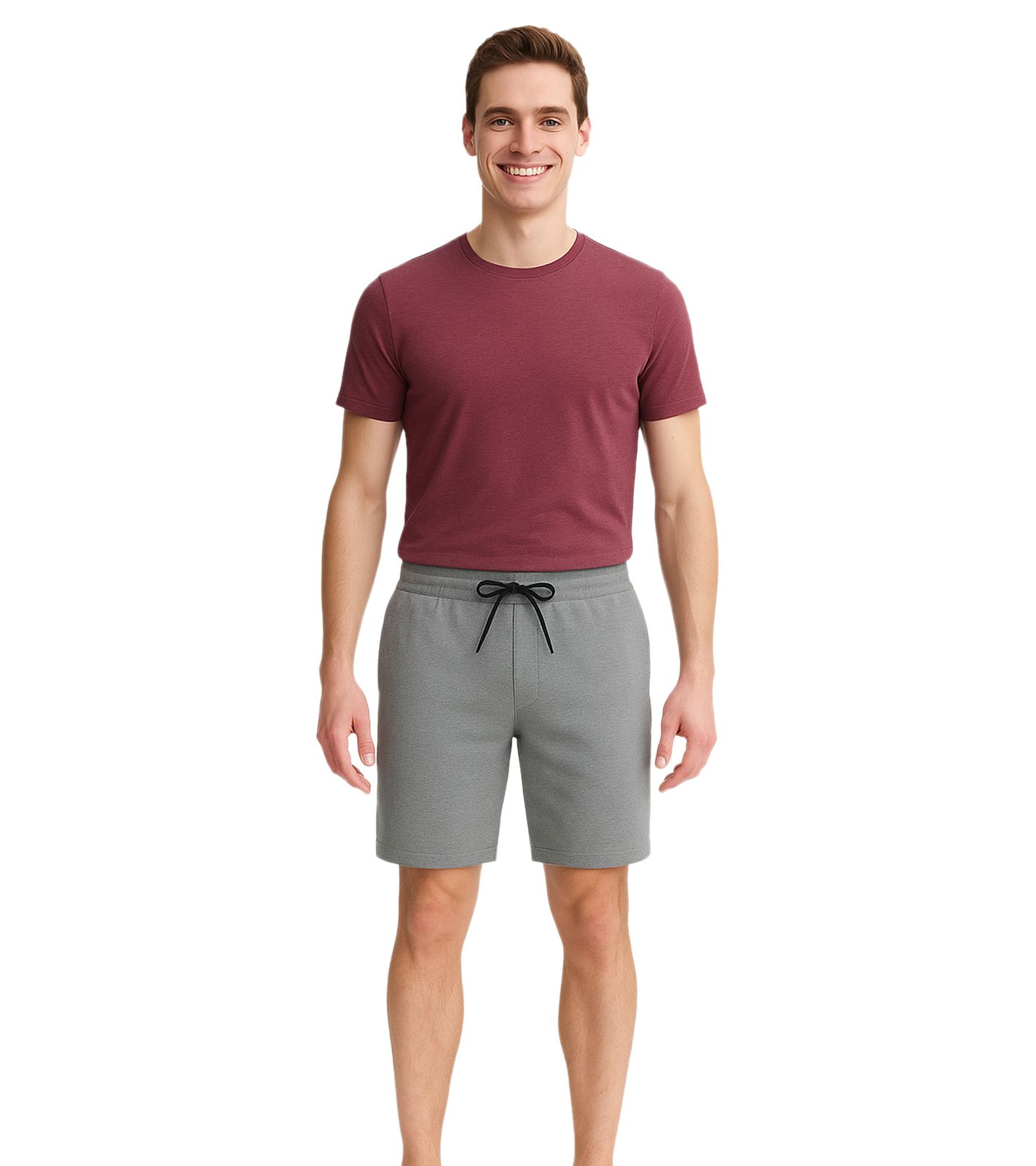 11 PROJECT Palamo Herren Sweat-Bermuda Freizeit Bermuda im Chino-Style 20716141 200275 Grau