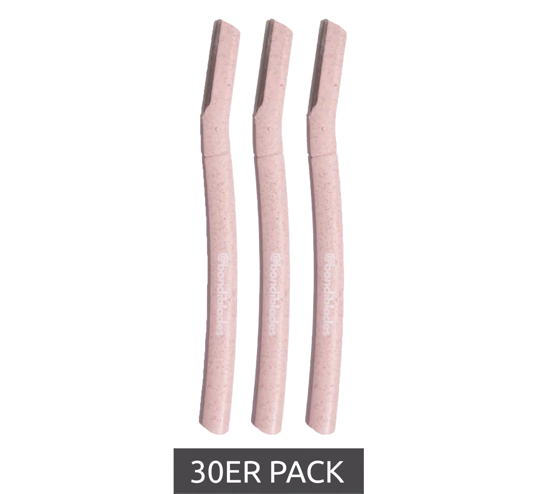 30er Sparpack bondiblades Damen Derma Razor Dermaplaning-Rasierer zur Entfernung von Flaumhaaren nachhaltige Gesichtsrasierer Rosa