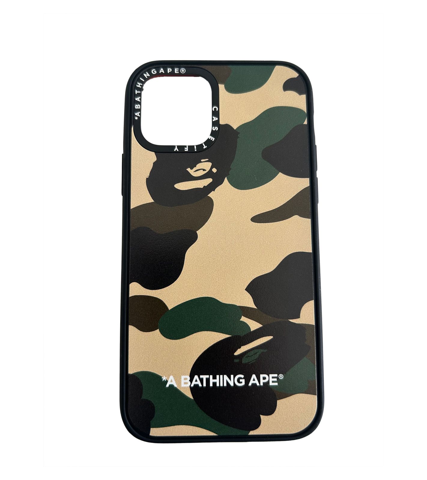 A Bathing Ape Casetify Abc iPhone 11 Pro Hülle Unisex Handyhülle im Tarnmuster Gelb