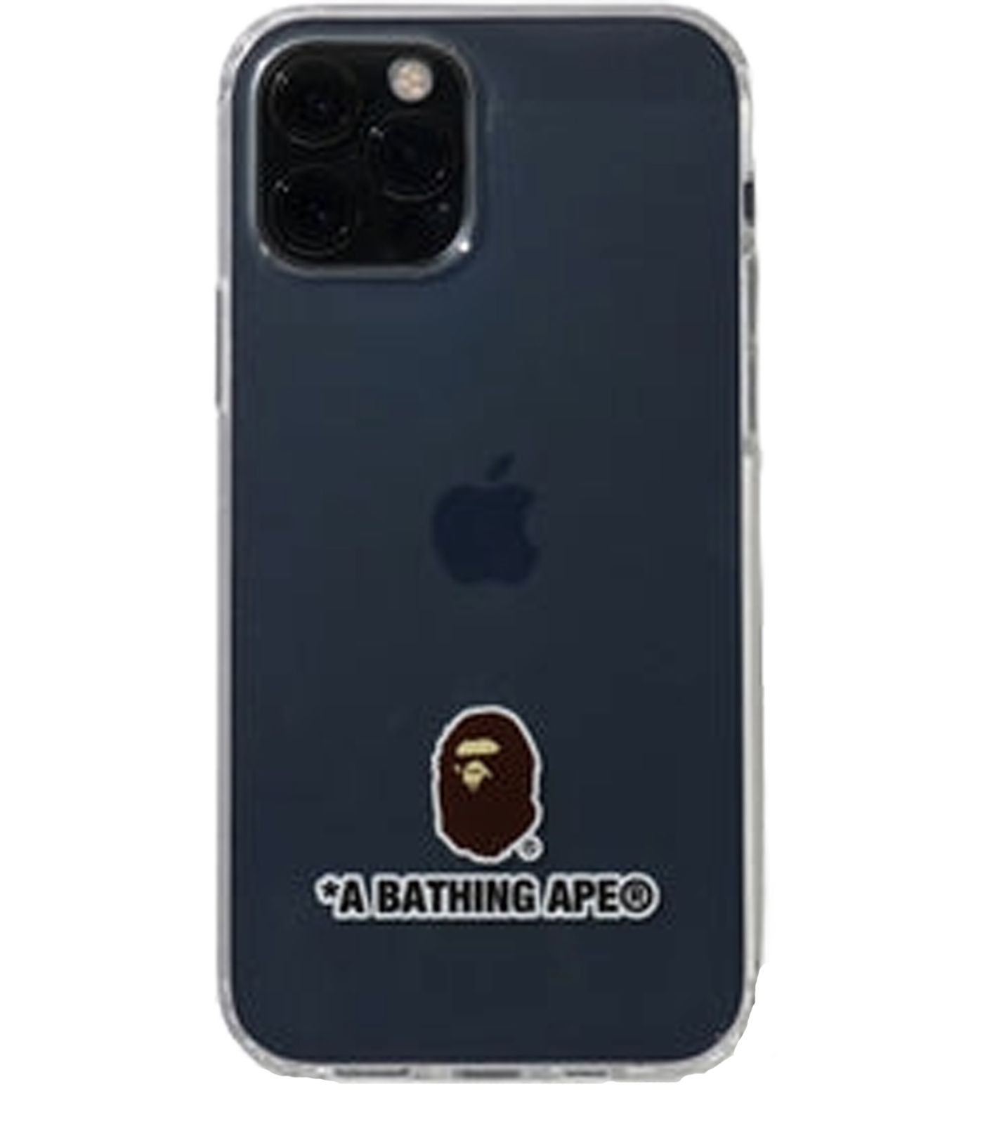 A Bathing Ape Transparentes Schutzcover mit Signature Look iPhone 12 Pro Max Handyhülle Klar