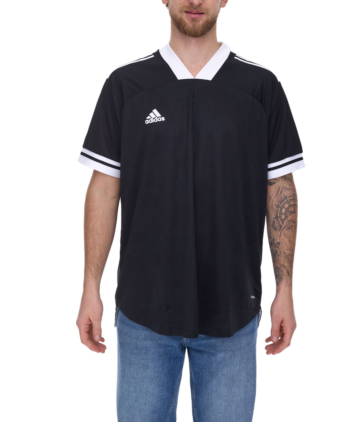 adidas Condivo 20 Kurzarm Trikot Herren Jersey Fußball-Shirt mit AeroReady FT7256 Schwarz/Weiß