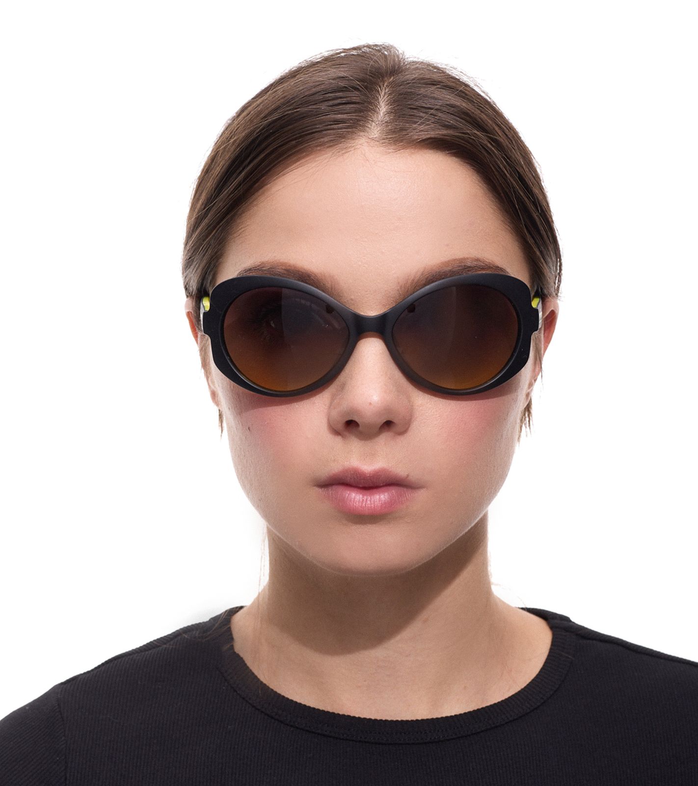 adidas Damen Sonnenbrille Schmetterlings-Brille Gradient-Brille Filterkategorie 2 100% UVA & UVB Schutz Strand-Brille EW3541 Schwarz