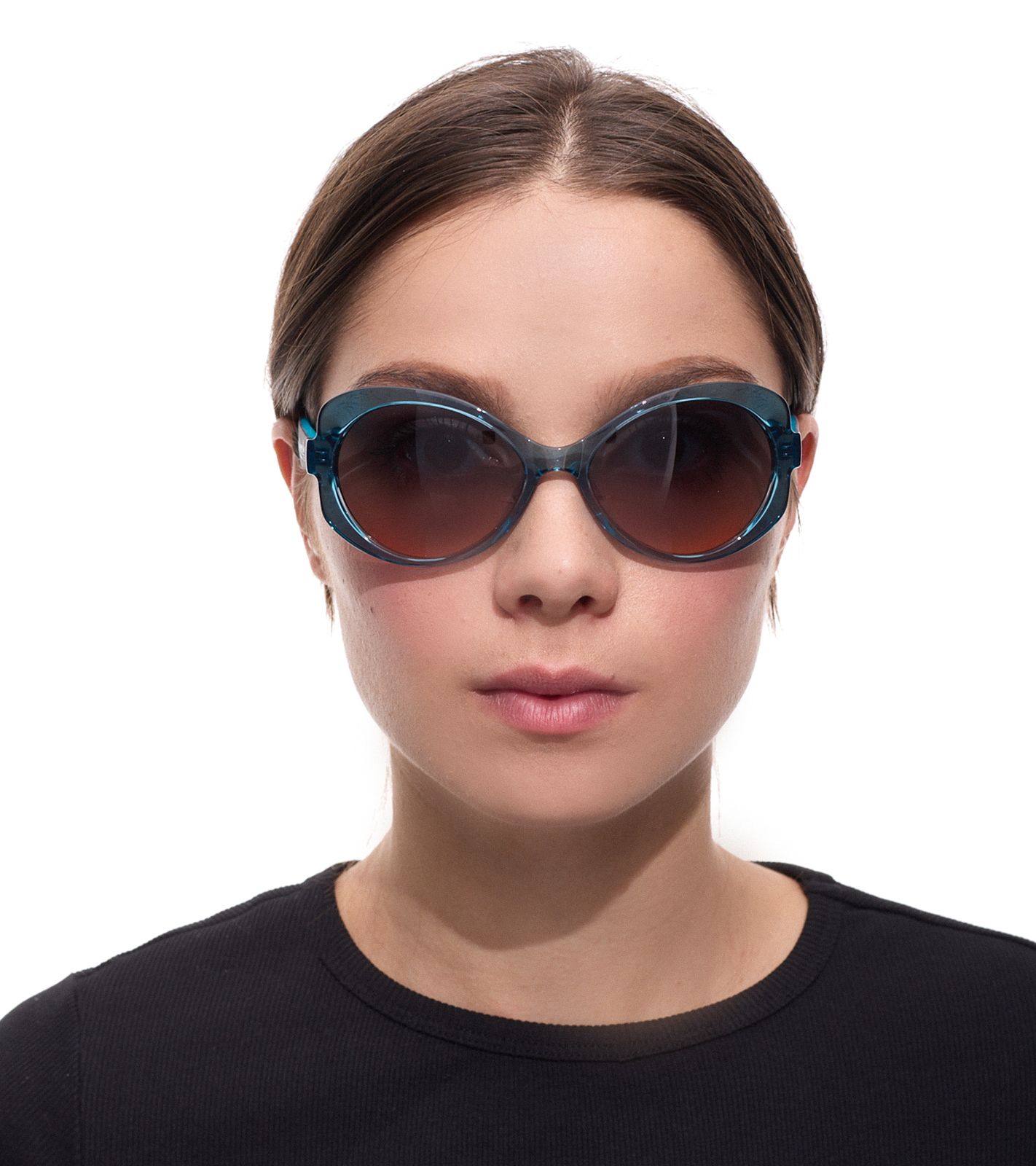 adidas Damen Sonnenbrille Schmetterlings-Stil Gradient-Brille Filterkategorie 2 100% UVA & UVB Schutz Strand-Brille EW3545 Türkis