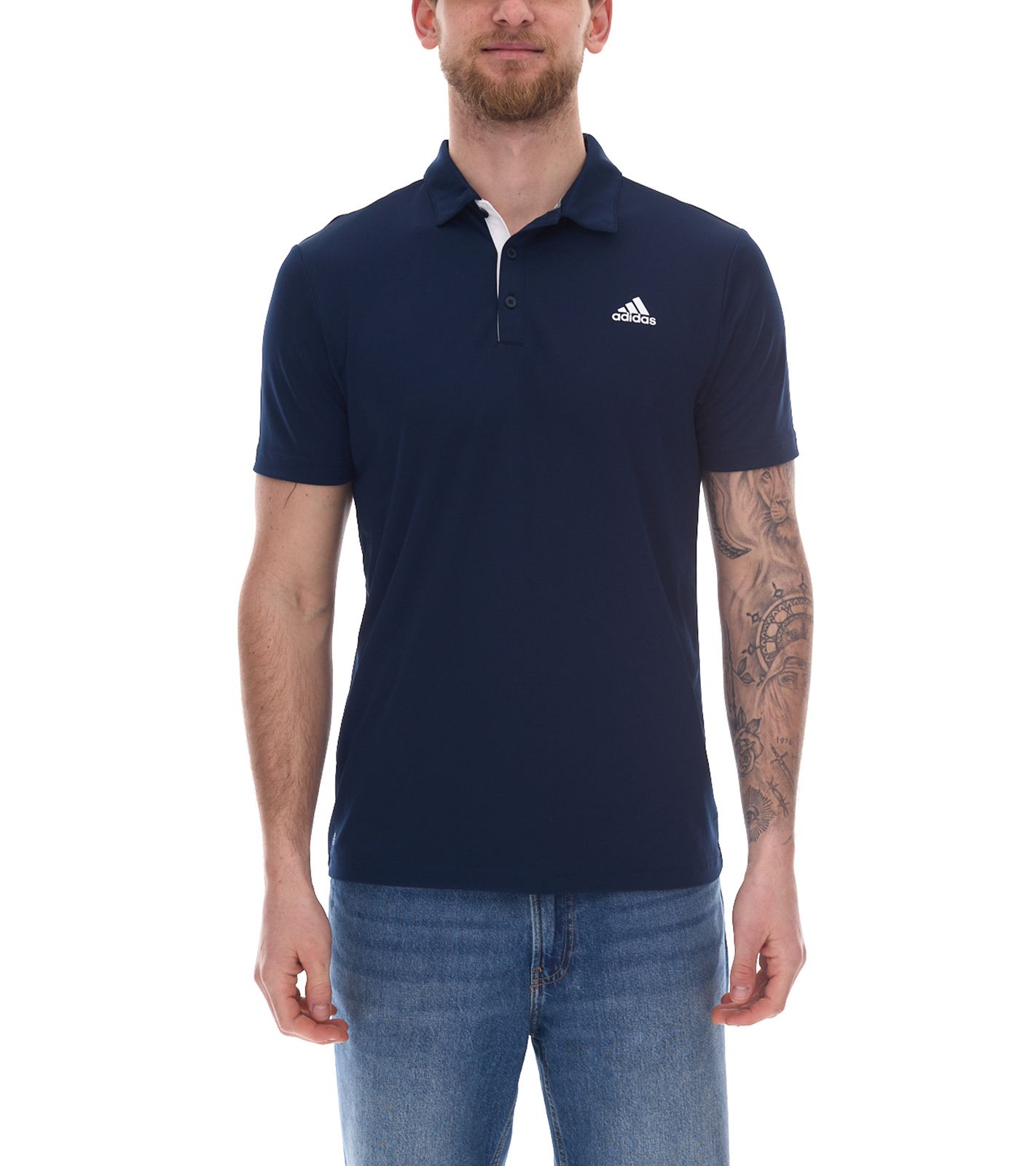 adidas Drive Polo Herren Polo-Shirt mit AeroReady nachhaltiges Golf-Hemd Training H56781 Navy