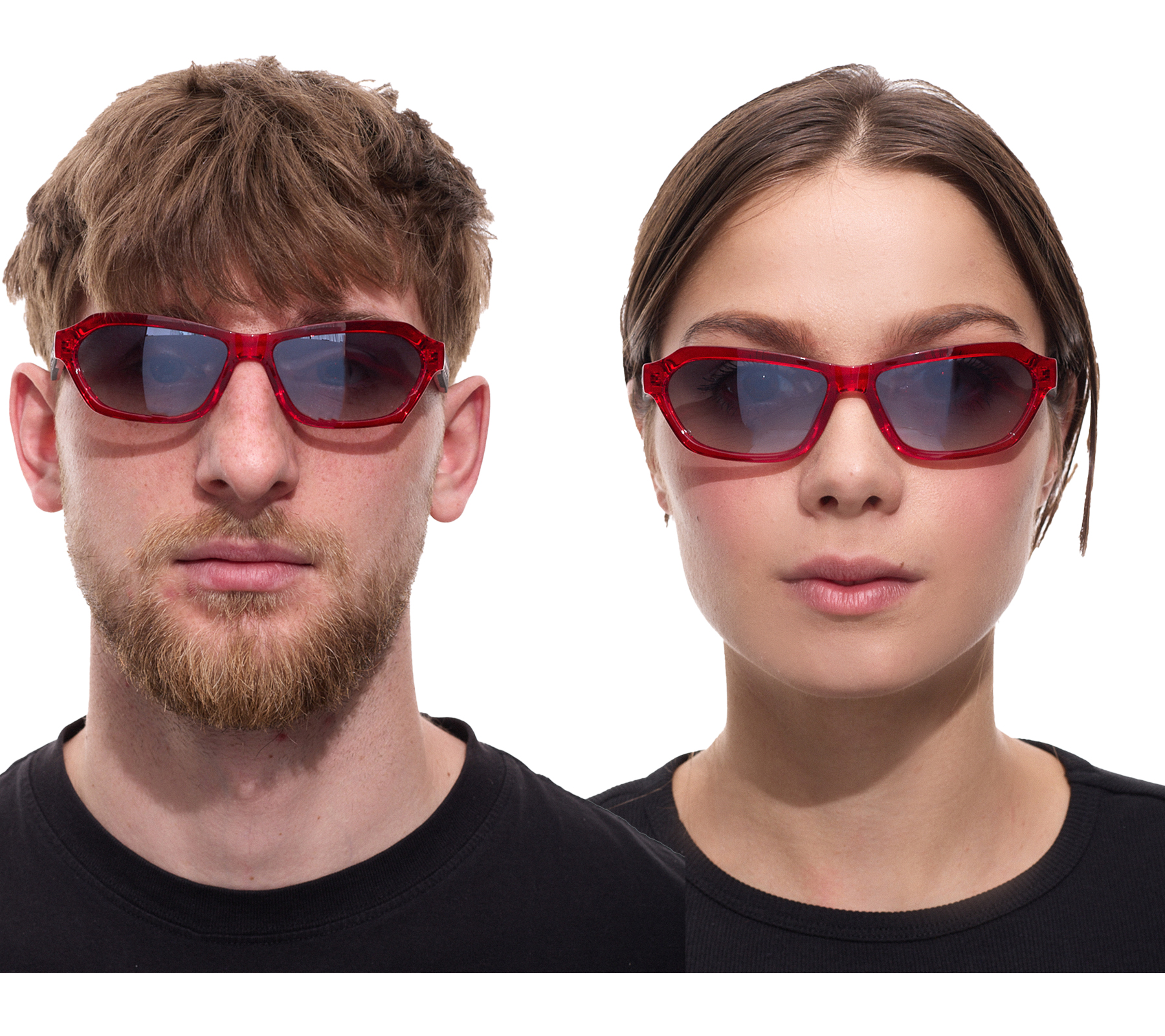 adidas Sonnenbrille für Damen und Herren Rechteckige-Brille Gradient-Brille mit Verspiegelung UVA & UVB Schutz Filterkategorie 2 Urlaubs-Brille EW3548 Rot