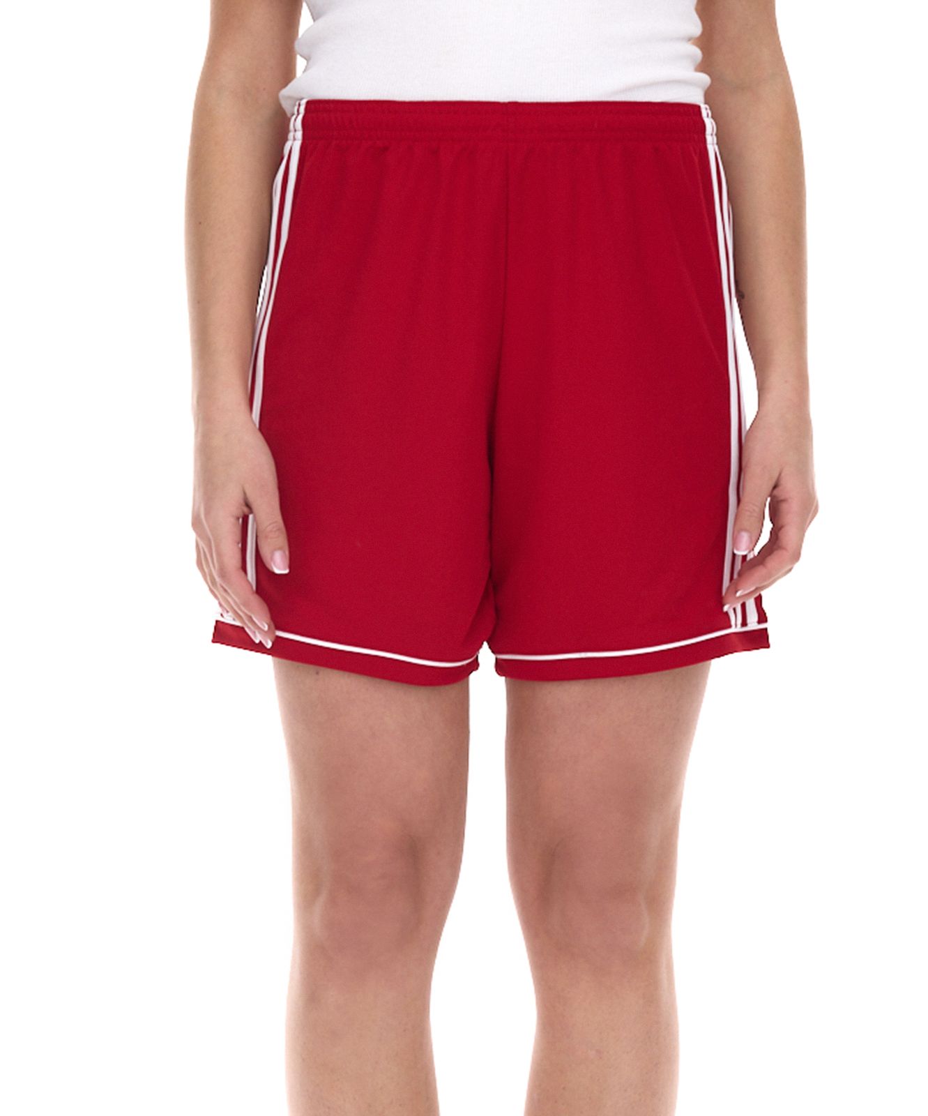 adidas Squadra 17 Damen Sport-Shorts mit ClimaLite-Technologie Tranings-Hose BK4779 Rot/Weiß