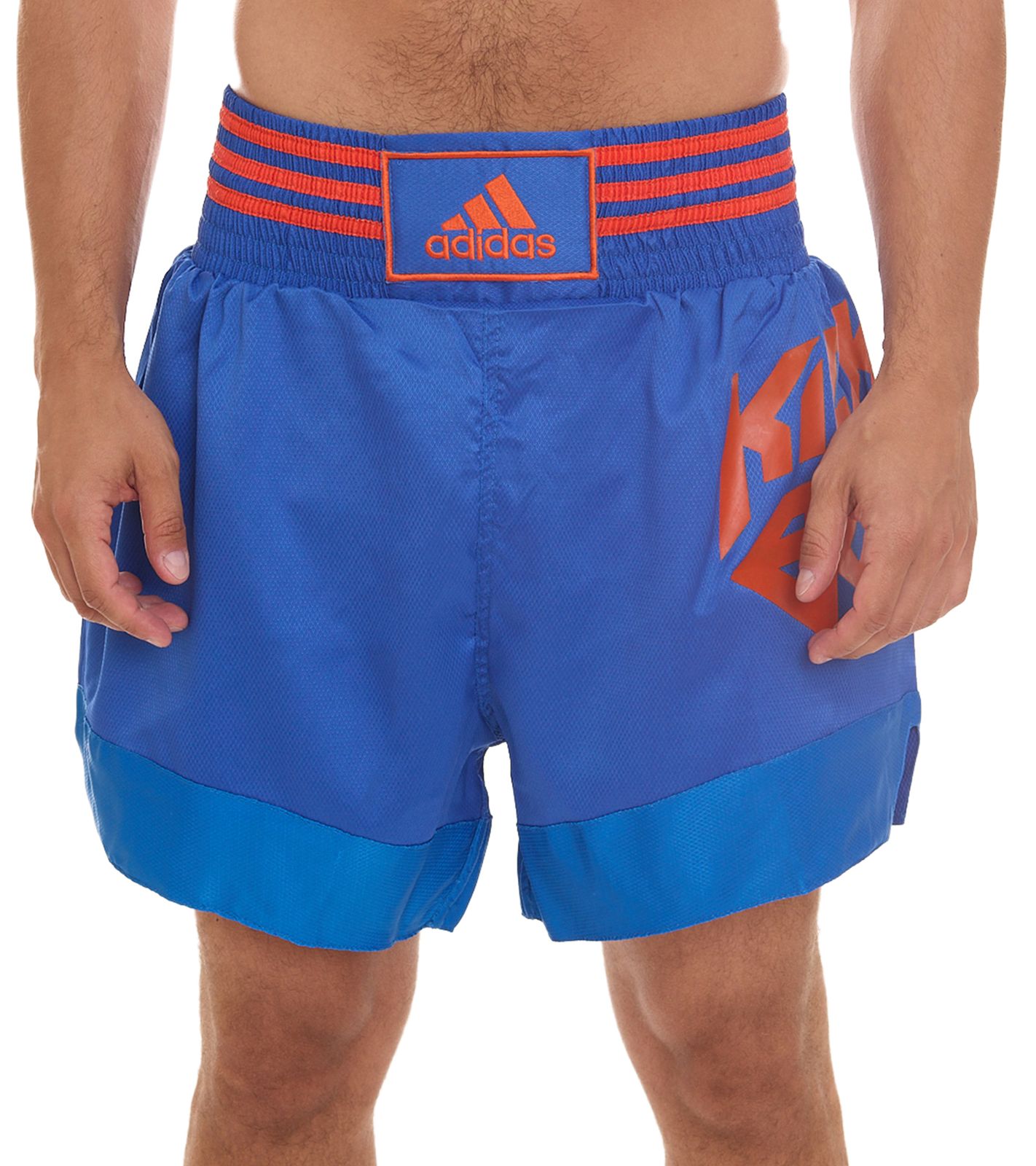 adidas Thaibox-Shorts Kickbox-Shorts für Damen und Herren Sport-Shorts ADISKB02_A Blau/Orange