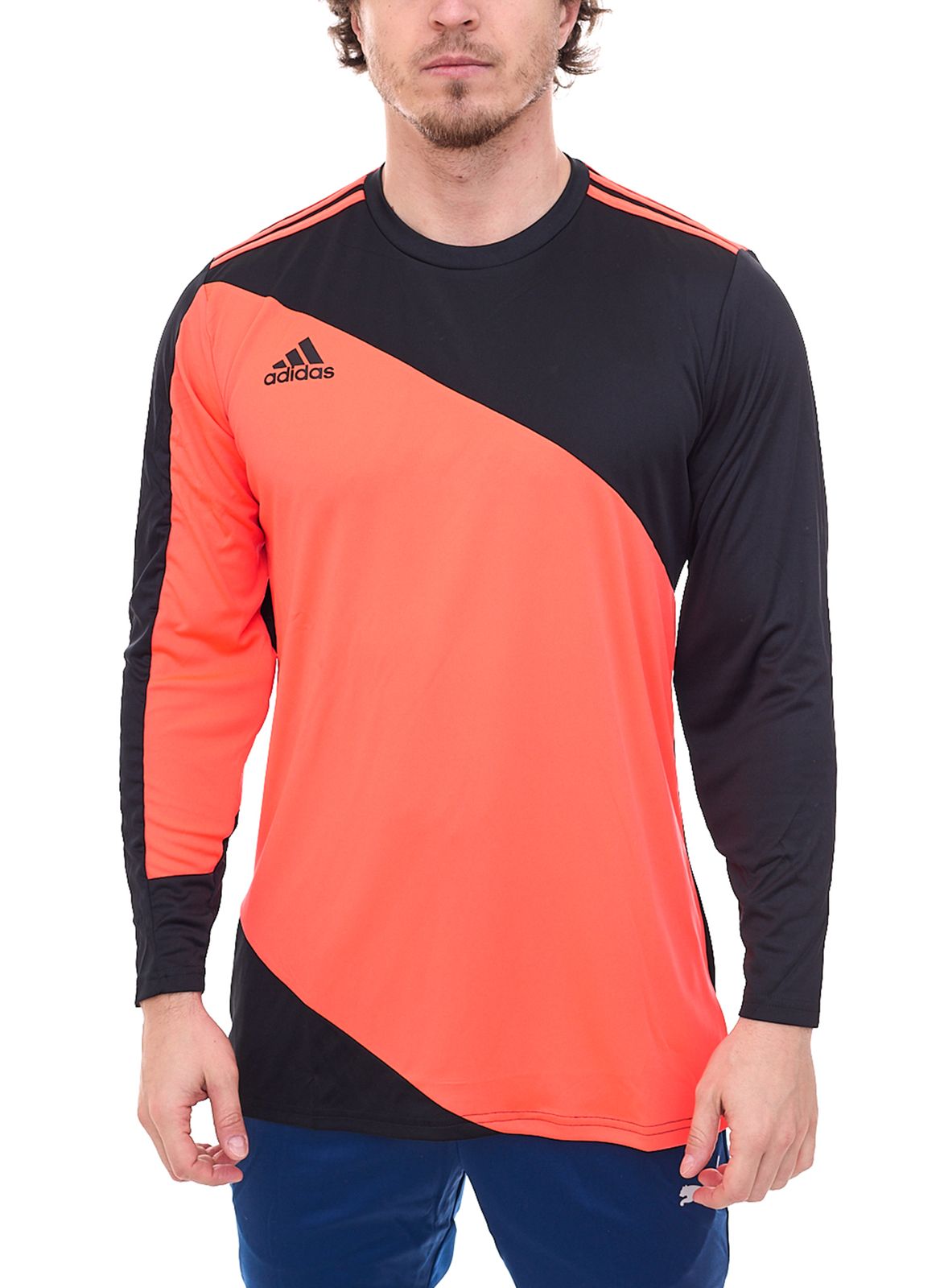 adidas Torwarttrikot Squadra GK 21 Herren Langarm-Trikot Fußball mit Aeroready GK9805 Schwarz/Orange