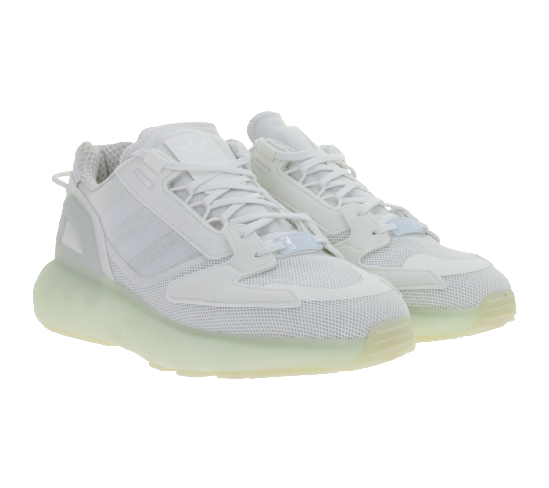 adidas Zx 5K Boost Cloud Herren Sneaker Streetwear Turnschuhe mit BOOST-Dämpfung Low-Top Alltags-Schuhe GW3043 Weiß