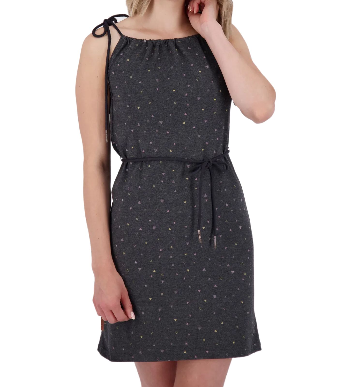 ALIFE AND KICKIN MarleneAK Damen Mini-Kleid mit Spaghettiträger Freizeit-Kleid Sommer-Kleid 31457910 Anthrazit