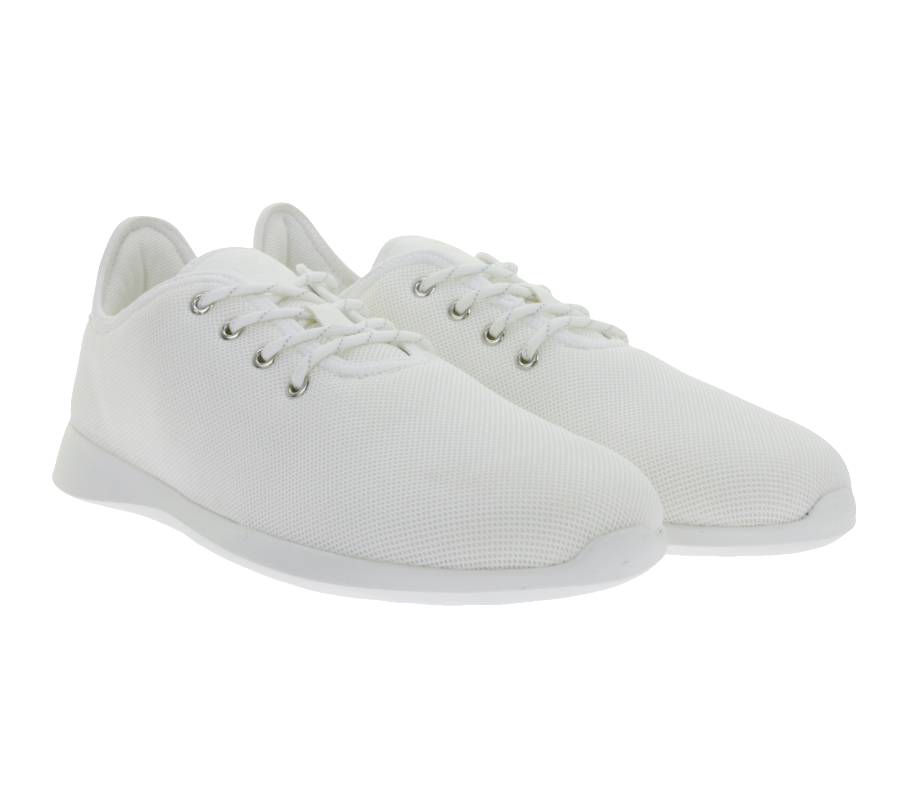 atmungsaktive GROUNDIES Barfußschuhe Balance 2.0 Herren Low-Top Sneaker mit TrueSense Sohle Schnür-Schuhe GND-230259-02 Weiß