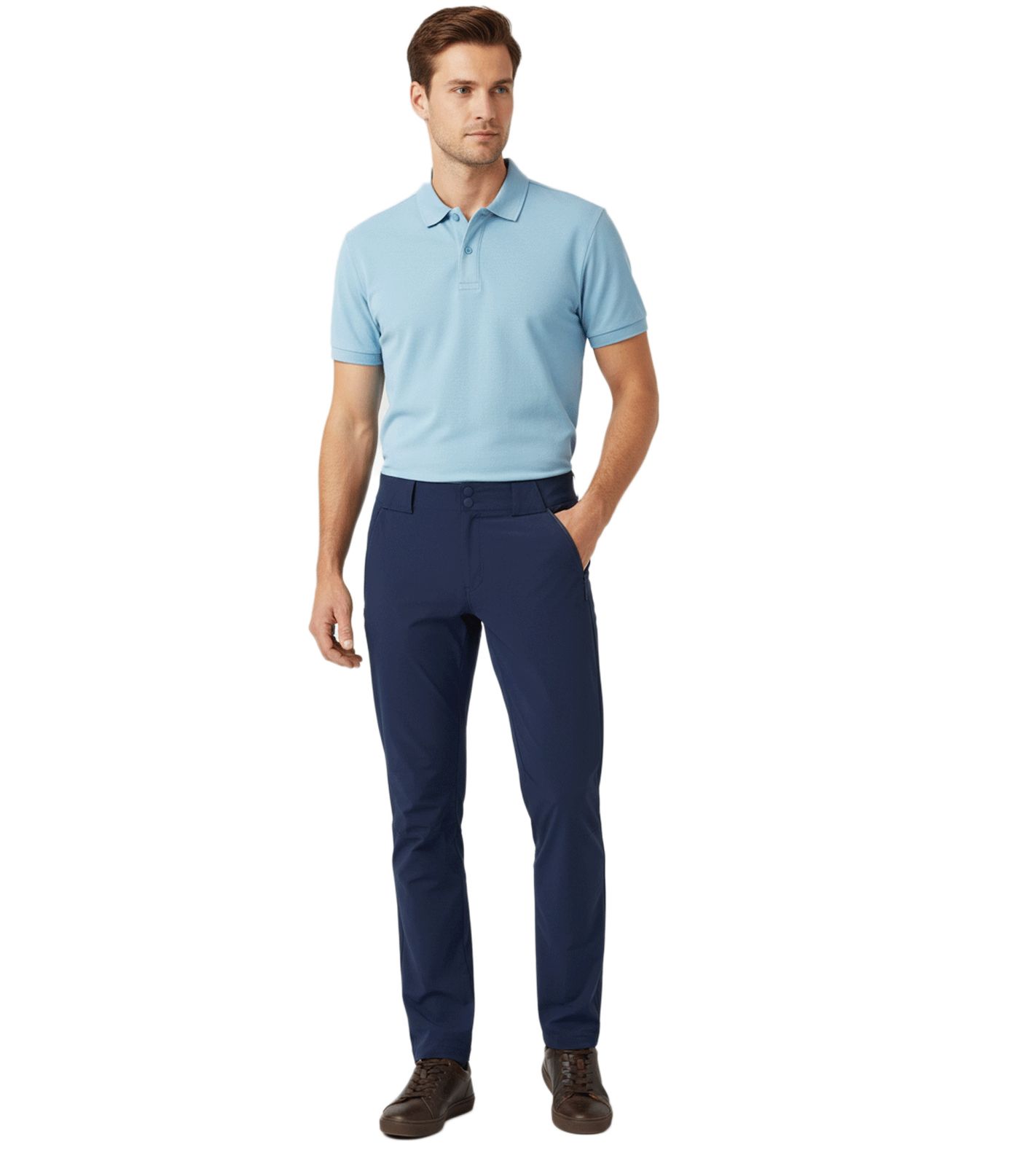 Atmungsaktive NORTH BEND Gerd Herren Outdoor-Hose wasserabweisende Trekking-Hose Wander-Hose mit W-PRO Wetterschutzsystem 231162MMM 2048 Navy-Blau