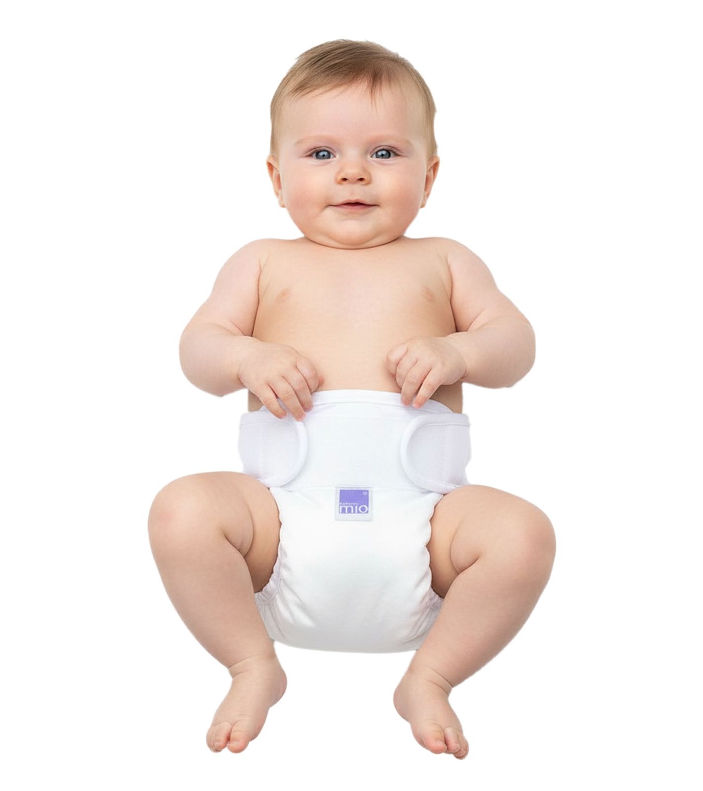 Bambino Mio Baby Klein-Kinder Windelhülle wiederverwendbare Überhose Weiß