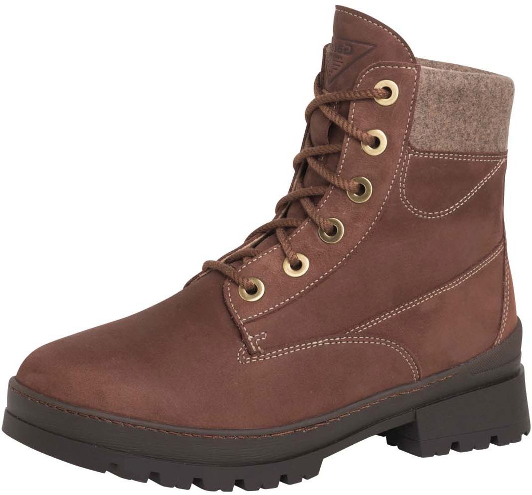 Bequeme Ganter Stiefelette Schnürschuhe für Damen 4-205012 2700 Braun