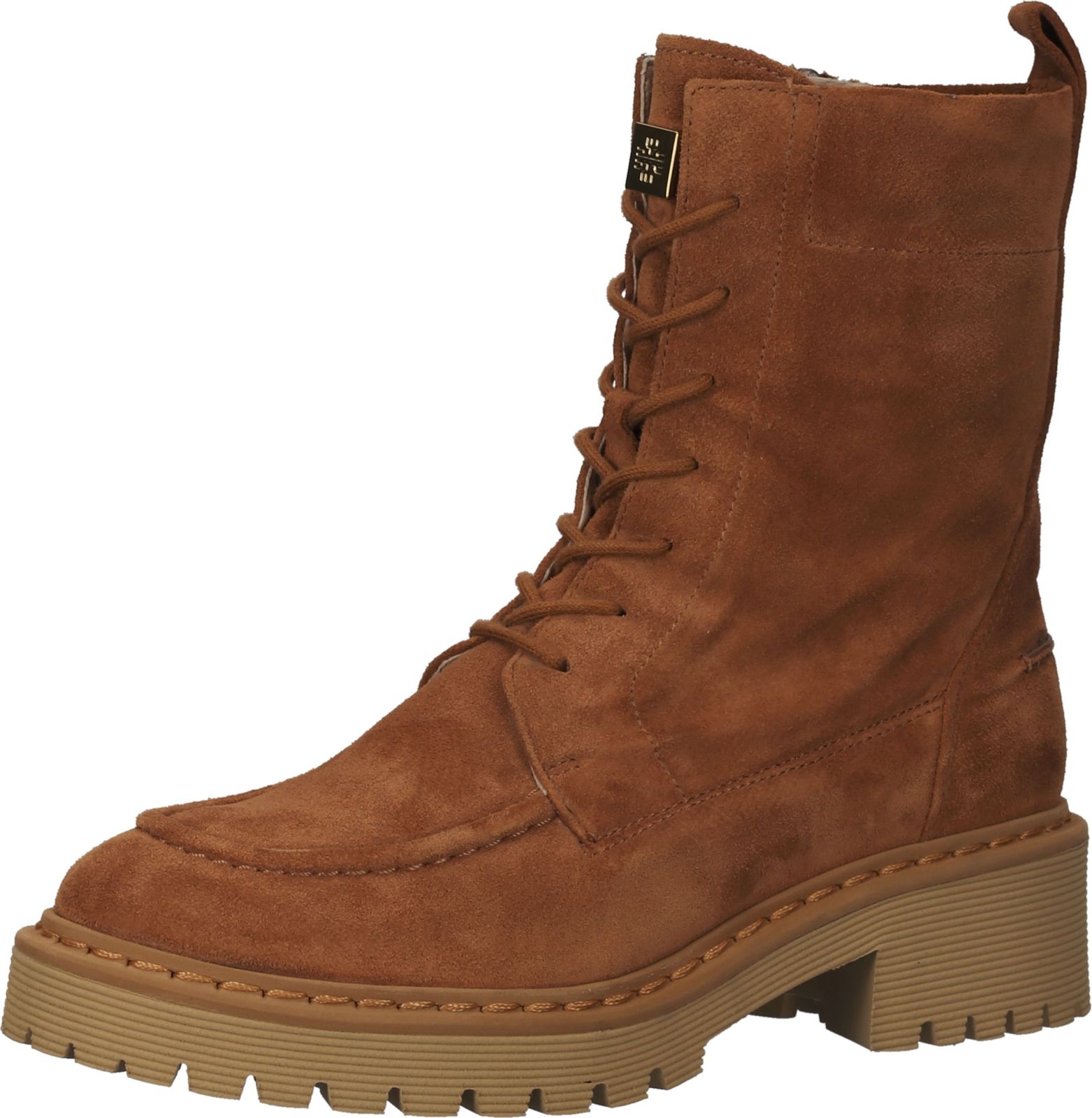 Bequeme högl Stiefelette Schnürschuhe für Damen 4-132422 1100 Braun
