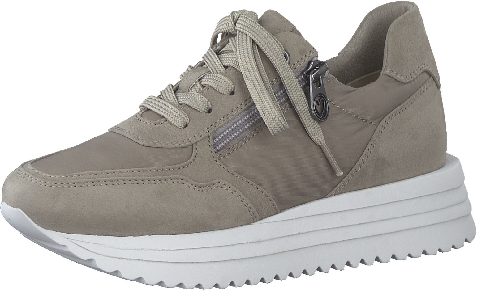 Bequeme MARCO TOZZI Sneaker Schnürschuhe für Damen 2-2-23747-20 438 Grau