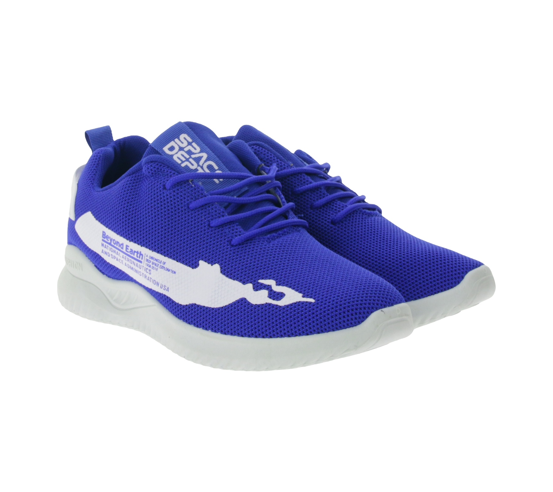 BEYOND THE RAINBOW Freizeit-Sneaker mit NASA Schriftzug Alltags-Schuhe Turnschuhe GNS-6039 Blau