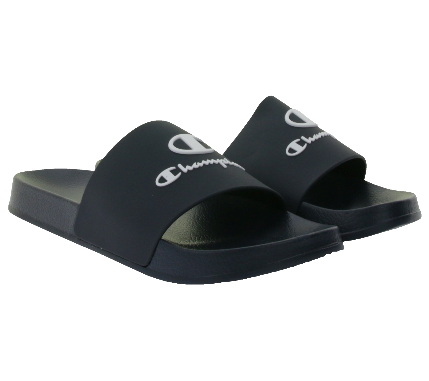 Champion Kos Damen und Herren Bade-Schuhe Badelatschen Sommer-Schuhe Schlupf-Schuhe S22175 KK001 Schwarz
