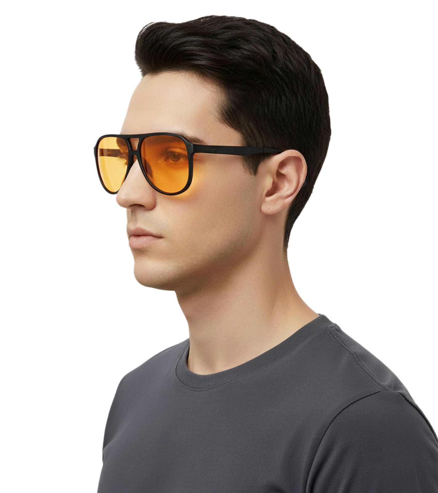 Champion Sonnenbrille Herren Freizeit-Brille im Aviator-Stil Urlaubs-Brille CU513401 Orange/Schwarz