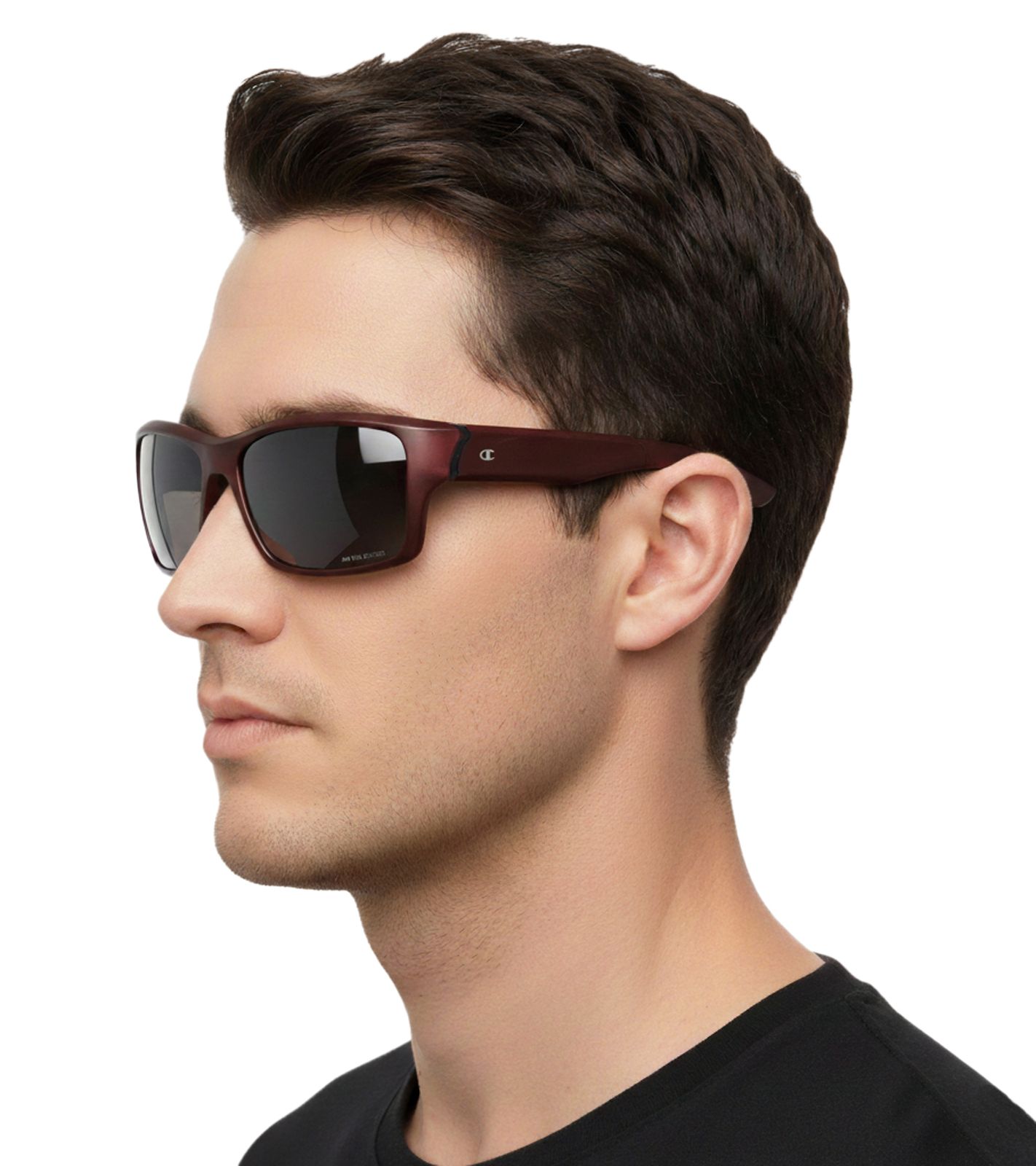 Champion Sonnenbrille Herren Freizeit-Brille polarisiert Urlaubs-Brille Filterkategorie 3 CU514303 Bordeaux-Rot/Schwarz