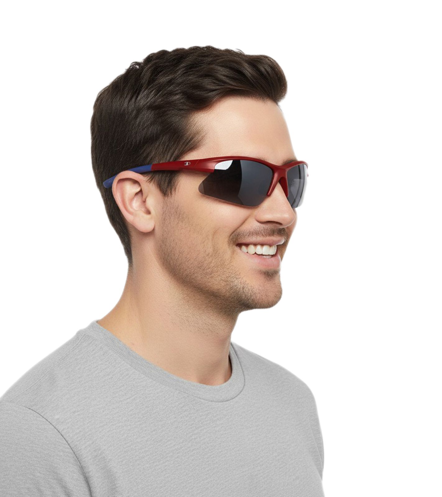 Champion Sport Sonnenbrille Herren Sport-Brille polarisiert Urlaubs-Brille Filterkategorie 3 CU512803 Schwarz/Rot