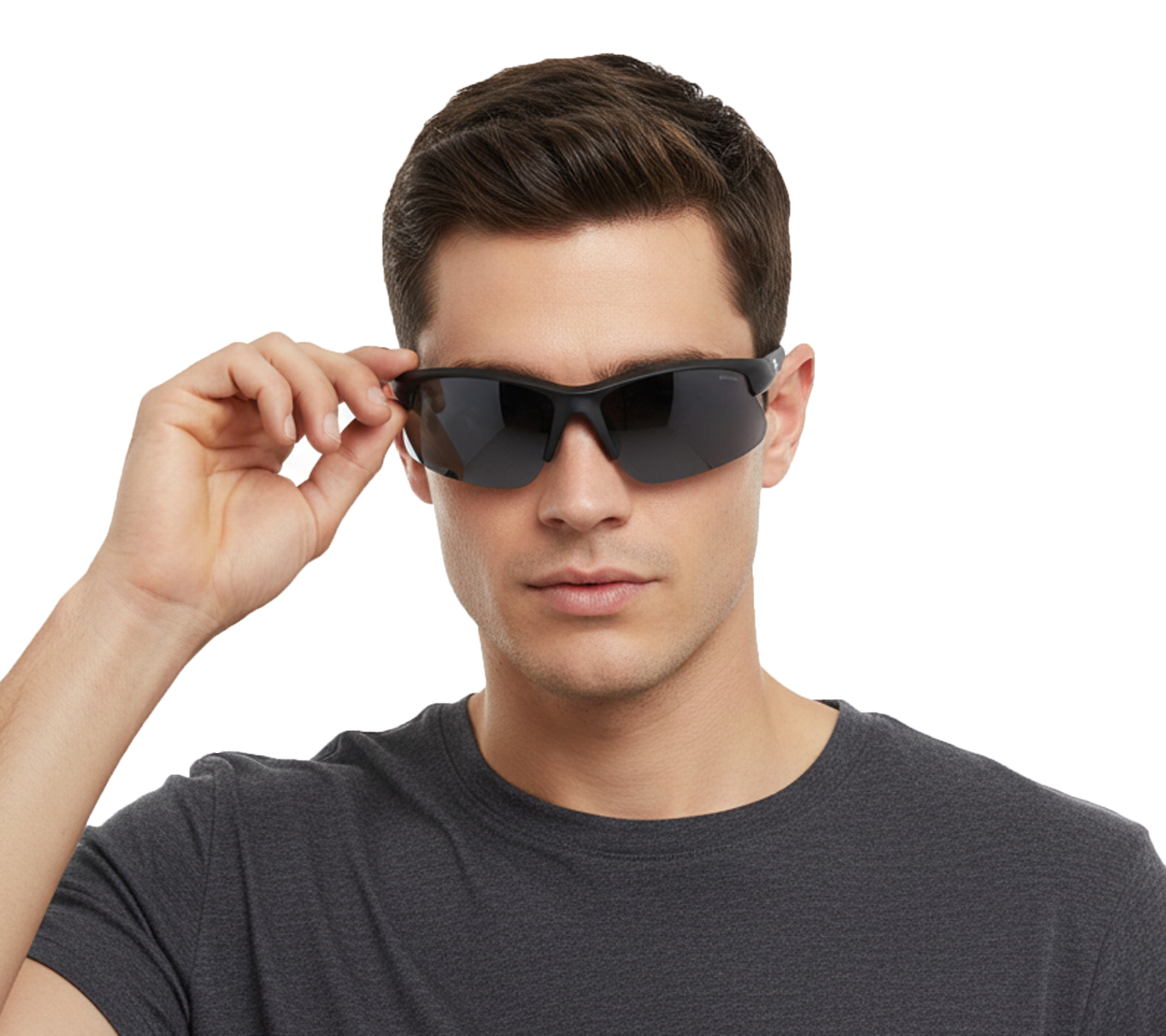 Champion Sport Sonnenbrille Herren Sport-Brille polarisierte Urlaubs-Brille Filterkategorie 3 CU512801 Schwarz/Grau