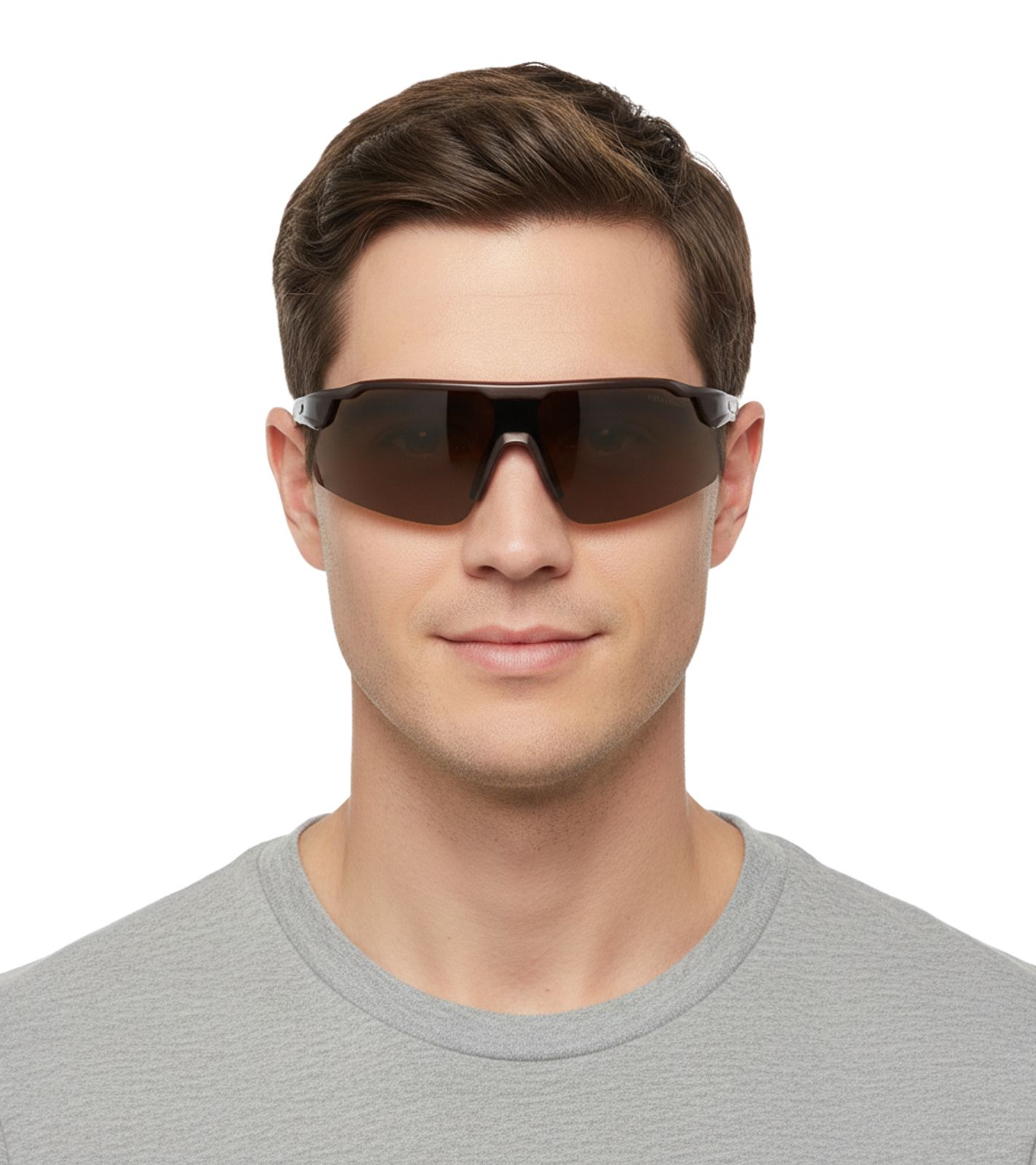 Champion Sport Sonnenbrille Herren Sport-Brille verspiegelte Urlaubs-Brille polarisiert Filterkategorie 3 CU514004 Braun
