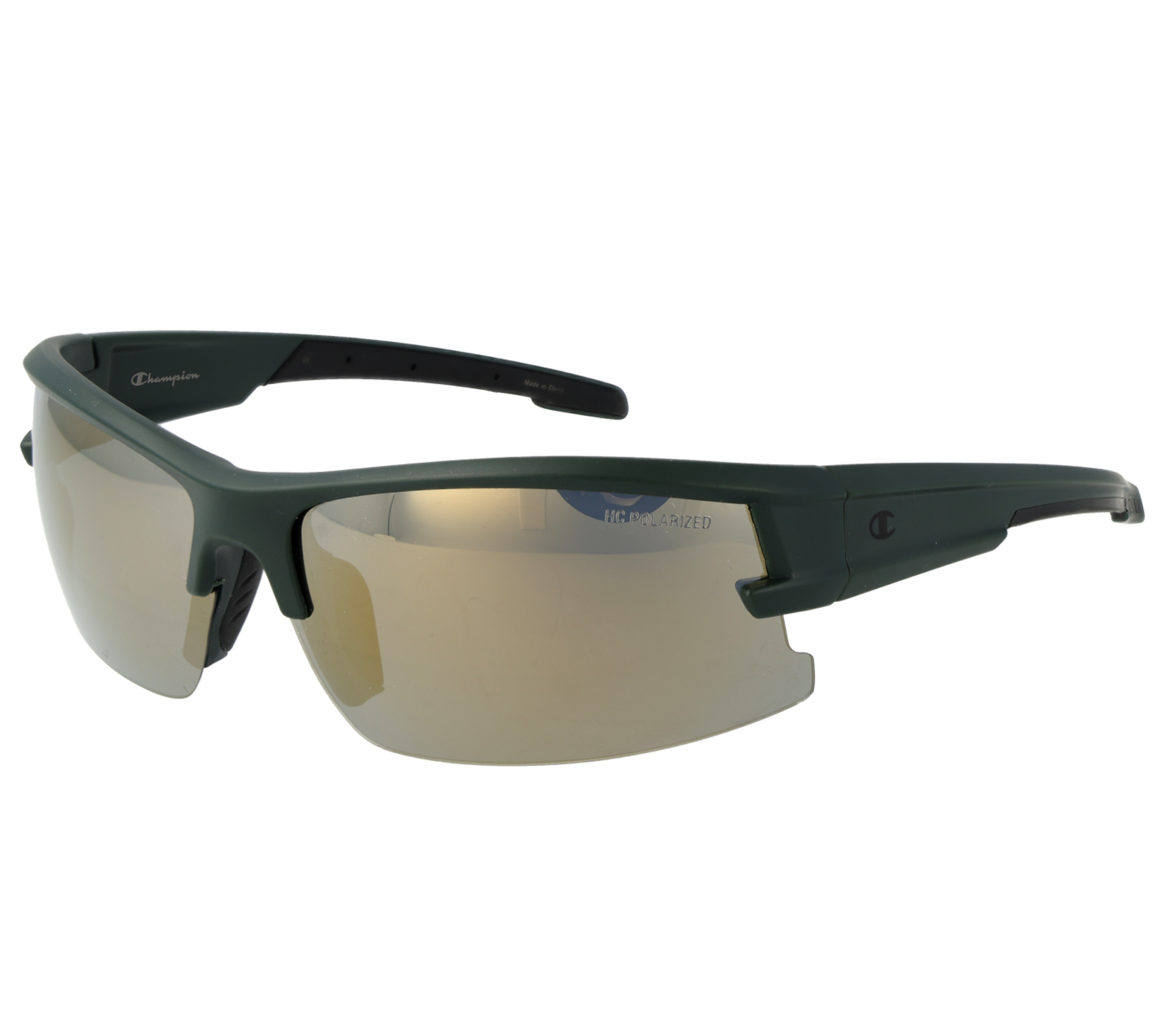 Champion Sport Sonnenbrille Herren Sport-Brille verspiegelte Urlaubs-Brille polarisiert Filterkategorie 3 CU516101 Gold/Grün
