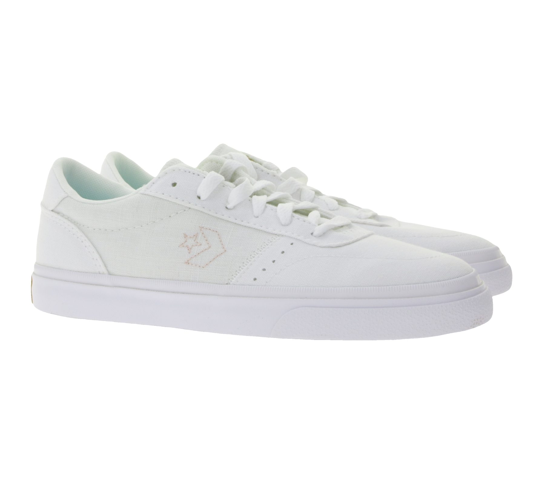 Converse BOULEVARD Damen Low Top Sneaker mit SmartFOAM-Einlegesohle Skater-Schuhe 172649C Weiß