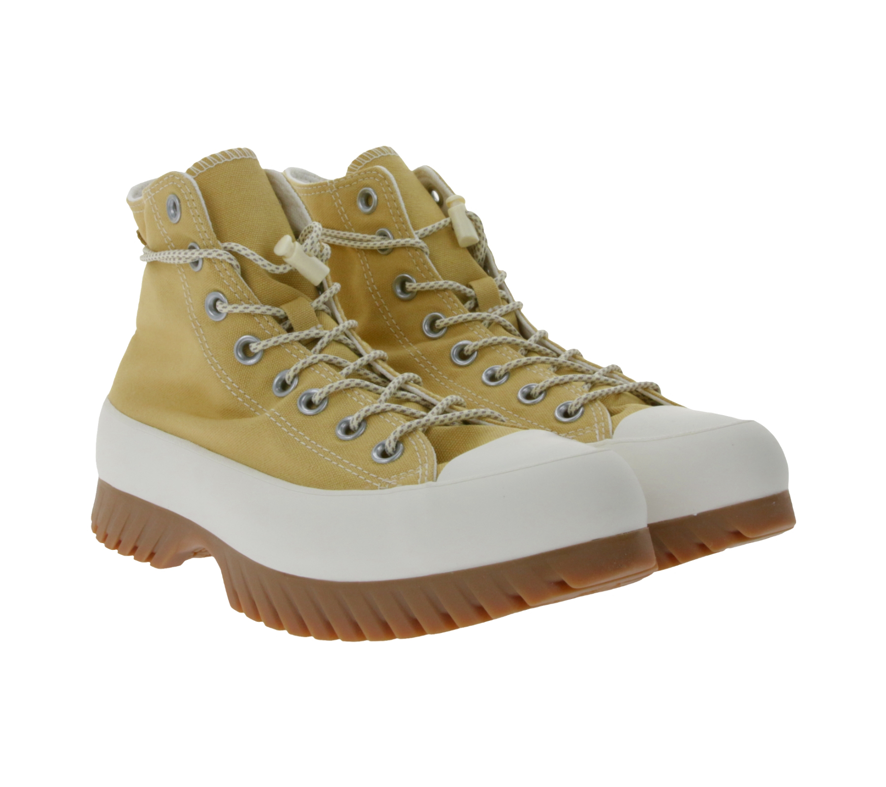 Converse Chuck Taylor All Star Lugged 2.0 Utility Damen High-Top-Sneaker-Stiefel mit Ortholite-Dämpfung Outdoor-Schuhe A03500C Bernstein-Gelb