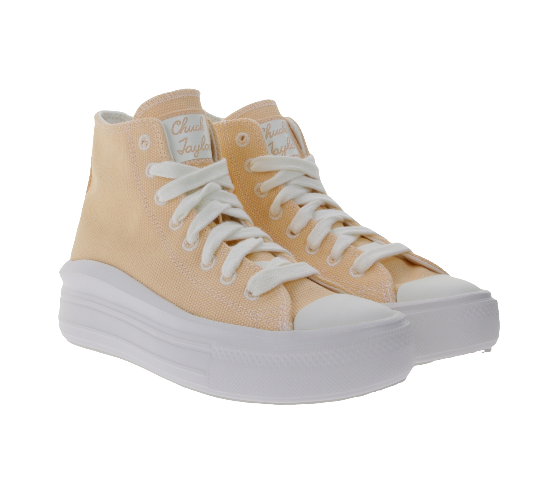 Converse Chuck Taylor All Star Move Damen High Top Sneaker mit gesticktem Logo-Patch A06103C Apricot