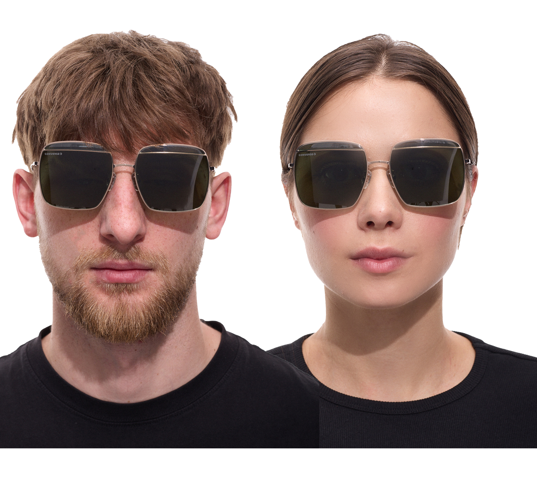 Converse Damen & Herren Sonnenbrille mit UV400-Schutz mit Lichtdurchlässigkeit 3 Urlaubs-Brille SCO148 8FEY Gold/Grün
