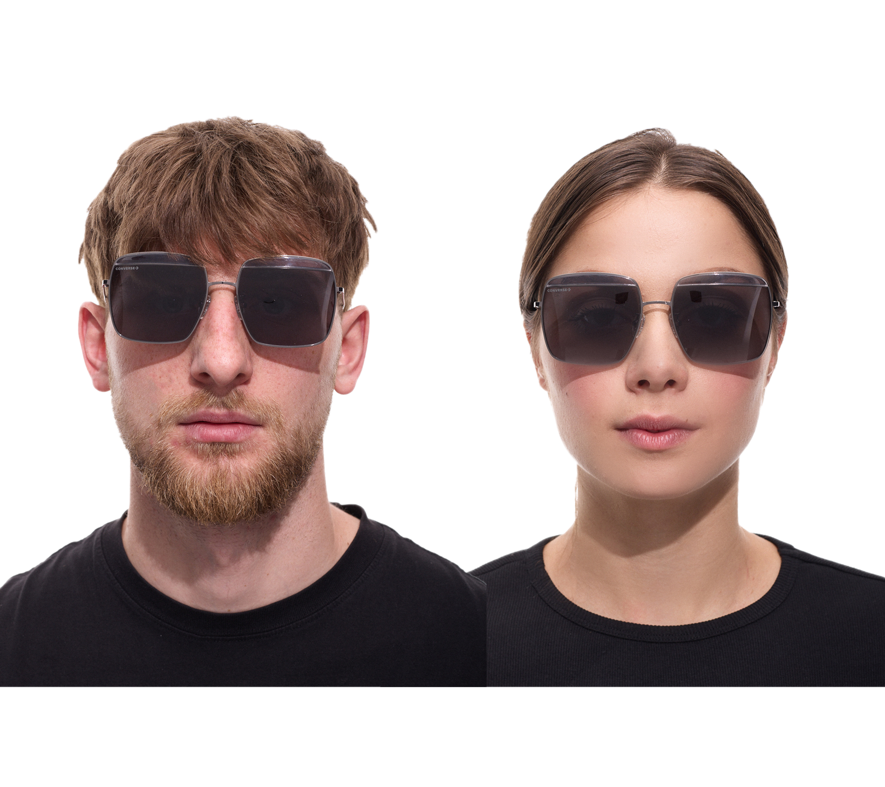 Converse Sonnenbrille mit UV400-Schutz mit Lichtdurchlässigkeit 3 Urlaubs-Brille SCO148 509Y Grau/Rot