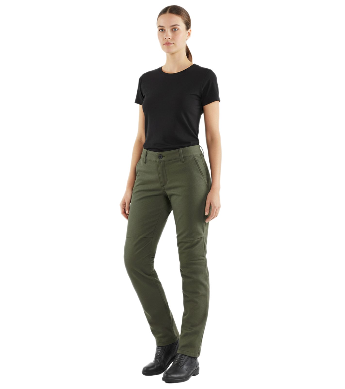 DAINESE Chinos Lady Tex Damen Motorrad-Hose mit Pro-Shape 2.0-Protektoren Motorrad-Chino Motorsport-Hose 202755145 Grün