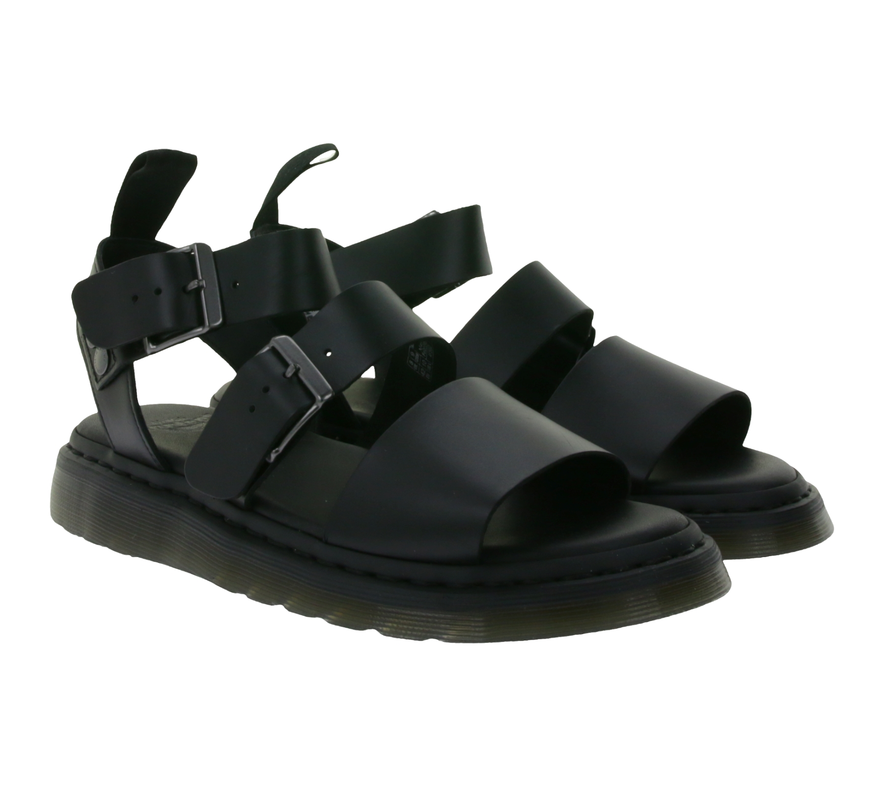 Dr. Martens Gryphon Brando Damen und Herren Sommer-Sandale Riemen-Sandalette mit AirWair 31533001 Schwarz