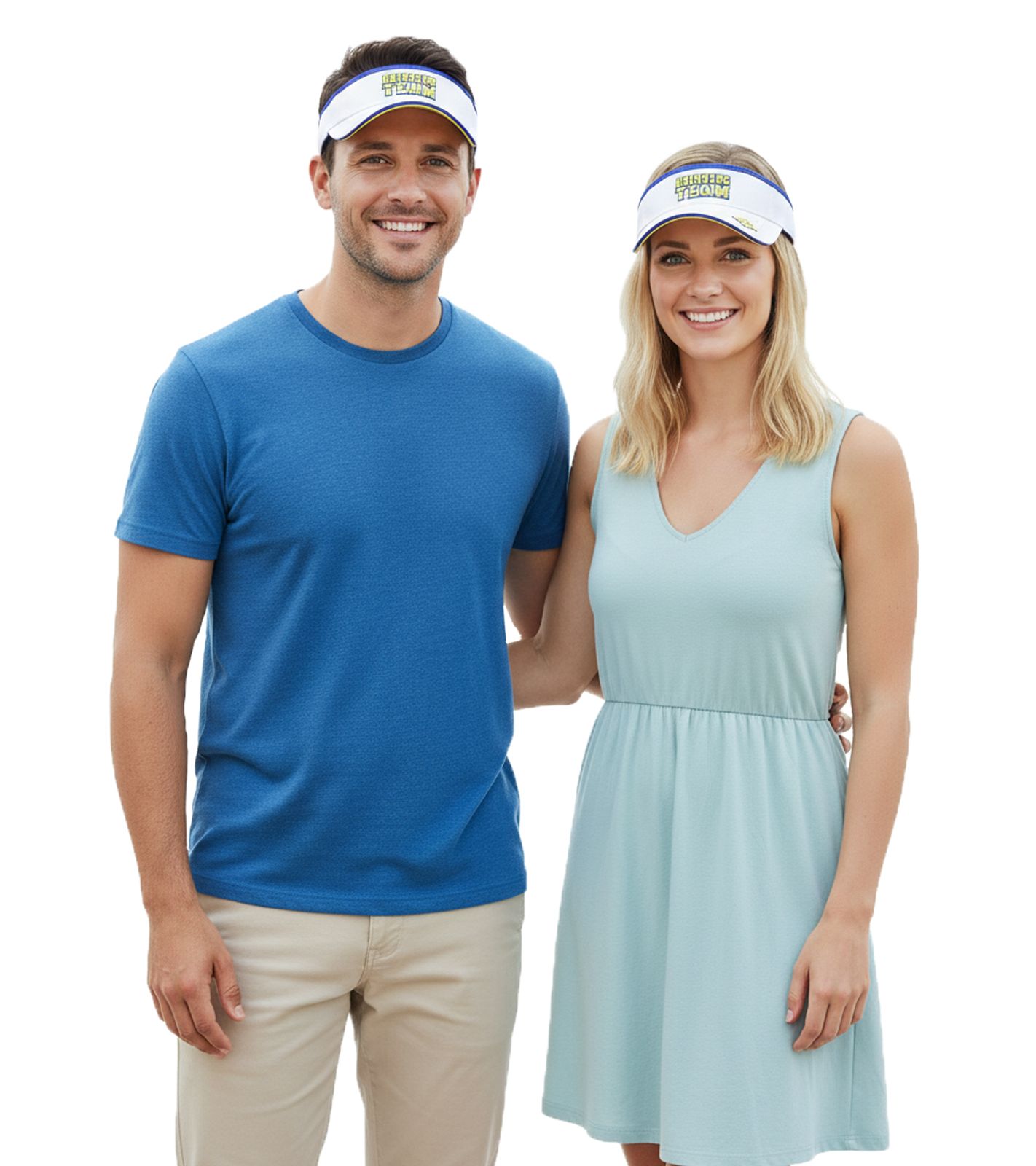 Drinking Team Unisex Visor-Cap stylische Baumwoll-Cap Party-Accessoire 7178BOY Weiß