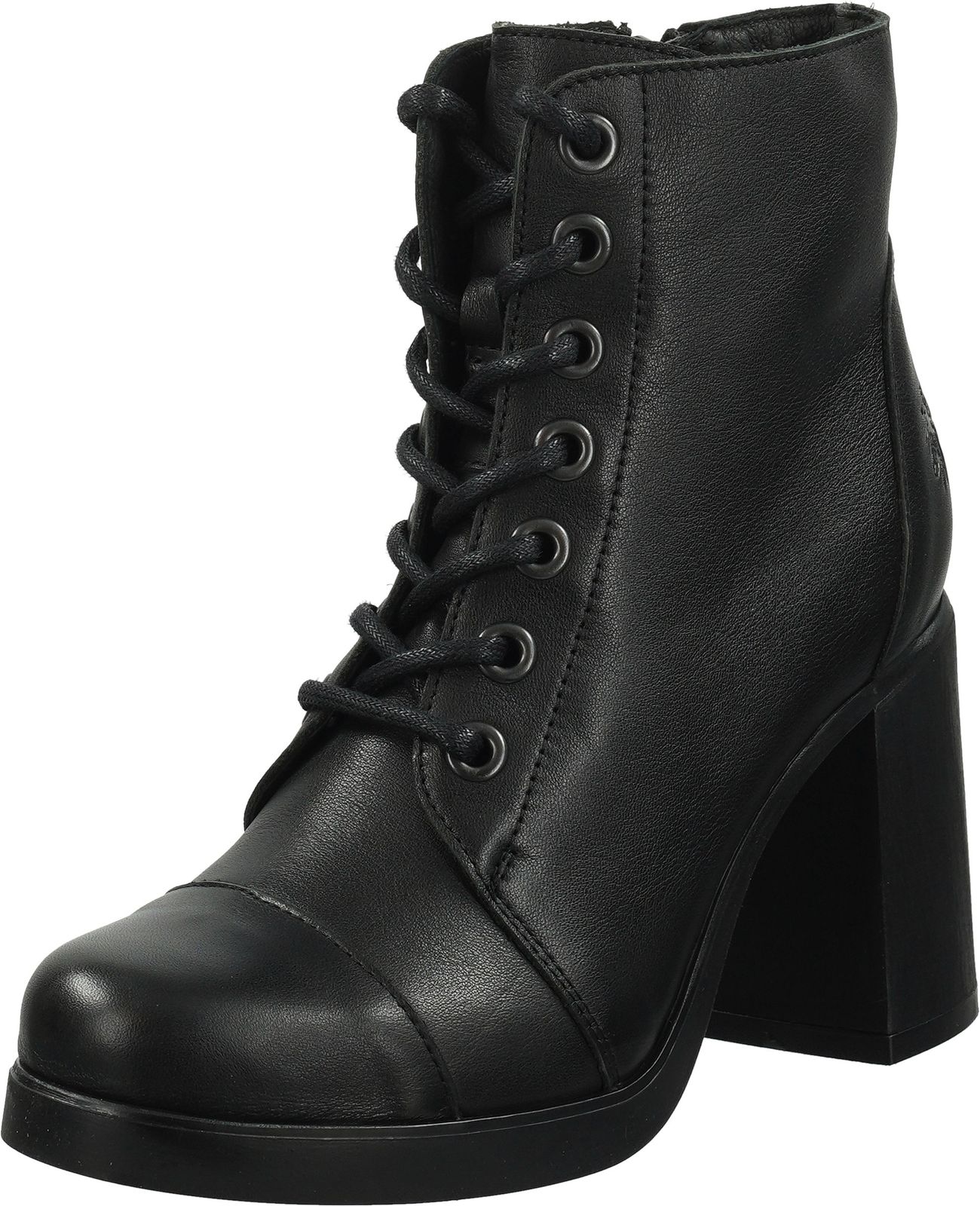 Elegante FLY London Stiefelette Schnürschuhe für Damen P144989 000 Schwarz