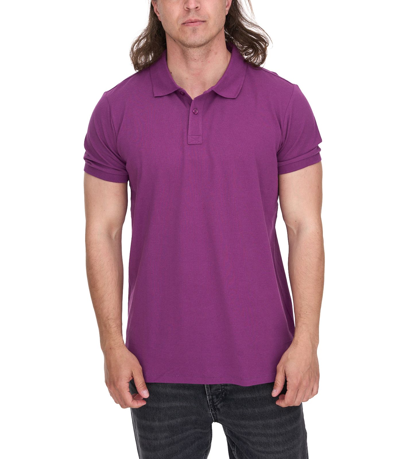 ELEVATE Calgary Herren Polo-Shirt Baumwolle Polo-Hemd Pique-Strick 200 g/m² 3808038 Lila