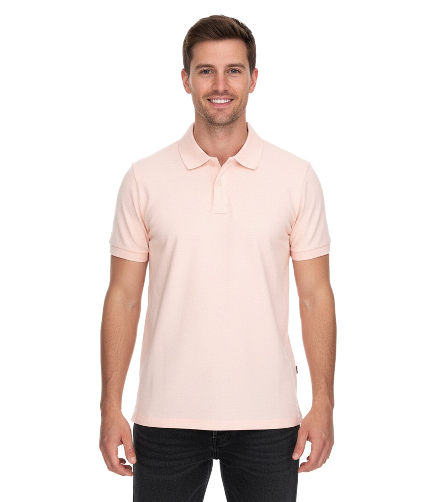 ELEVATE Calgary Herren Polo-Shirt Baumwolle Polo-Hemd Pique-Strick 200 g/m² 3808091 Rosa-Blush