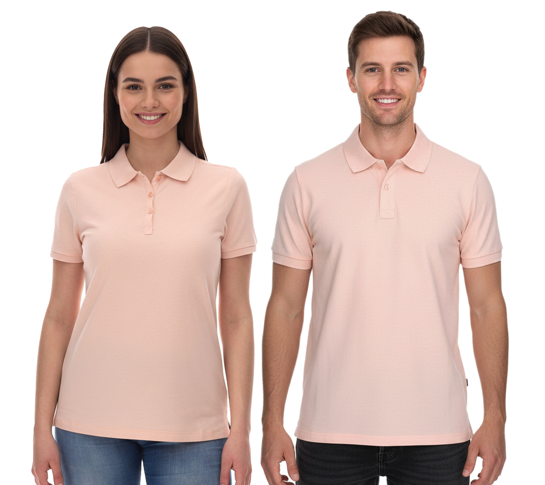 ELEVATE Calgary Polo-Shirt Baumwolle Polo-Hemd Pique-Strick 200 g/m² 3808191 Rosa-Blush