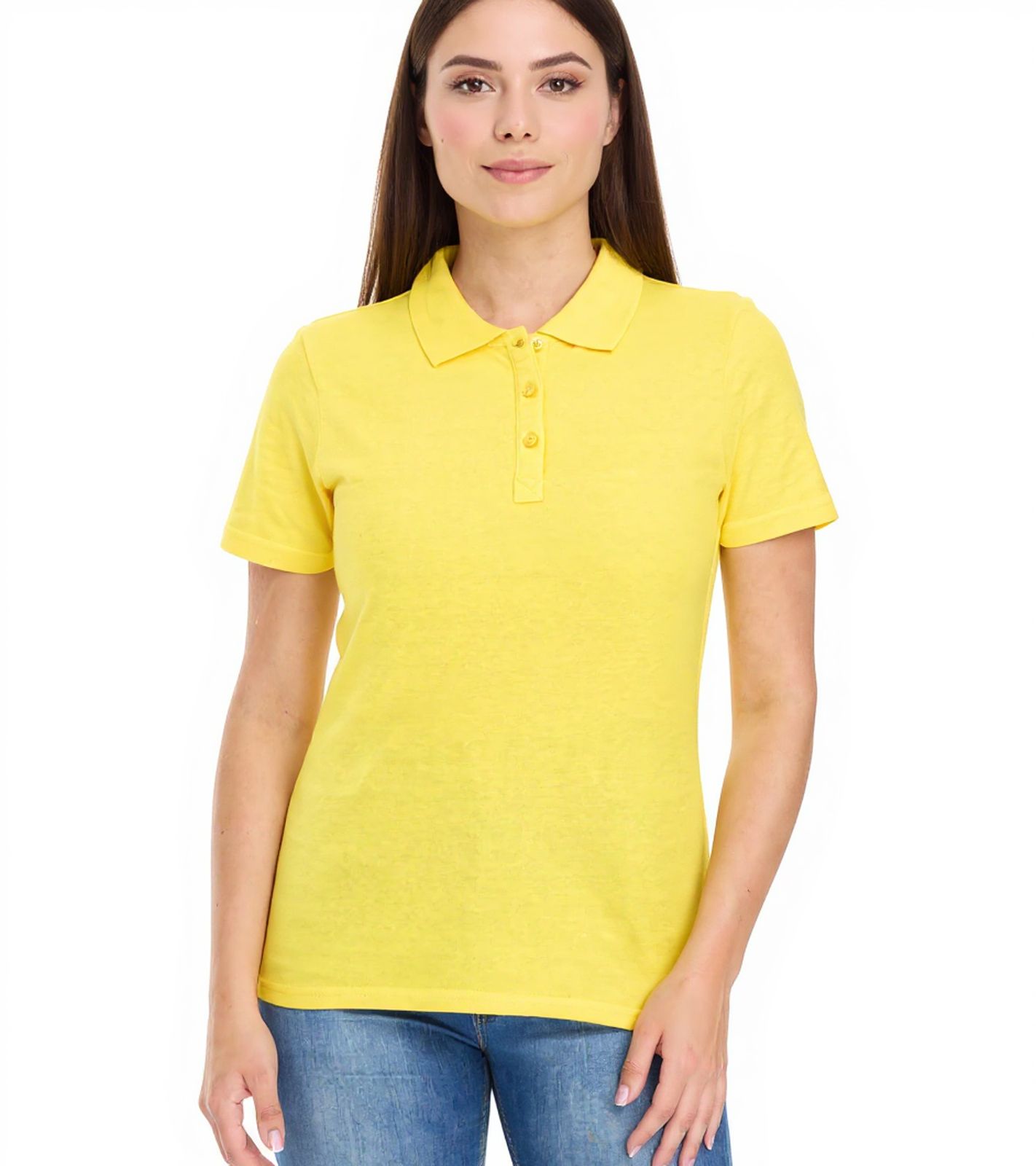 ELEVATE Helios Damen Polo-Shirt Baumwolle Polo-Hemd Pique-Strick 180 g/m² 3810710 Gelb