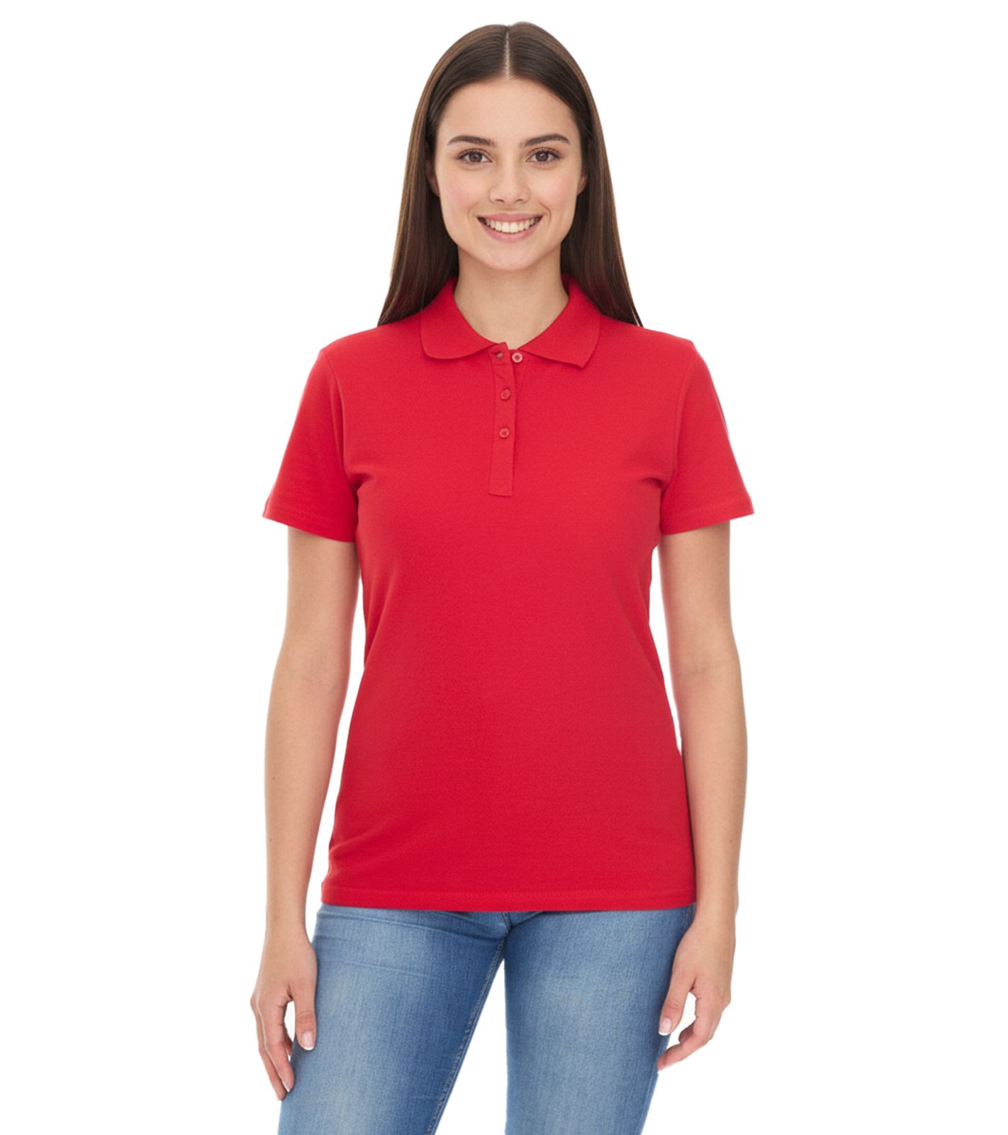 ELEVATE Helios Damen Polo-Shirt Baumwolle Polo-Hemd Pique-Strick 180 g/m² 3810725 Rot