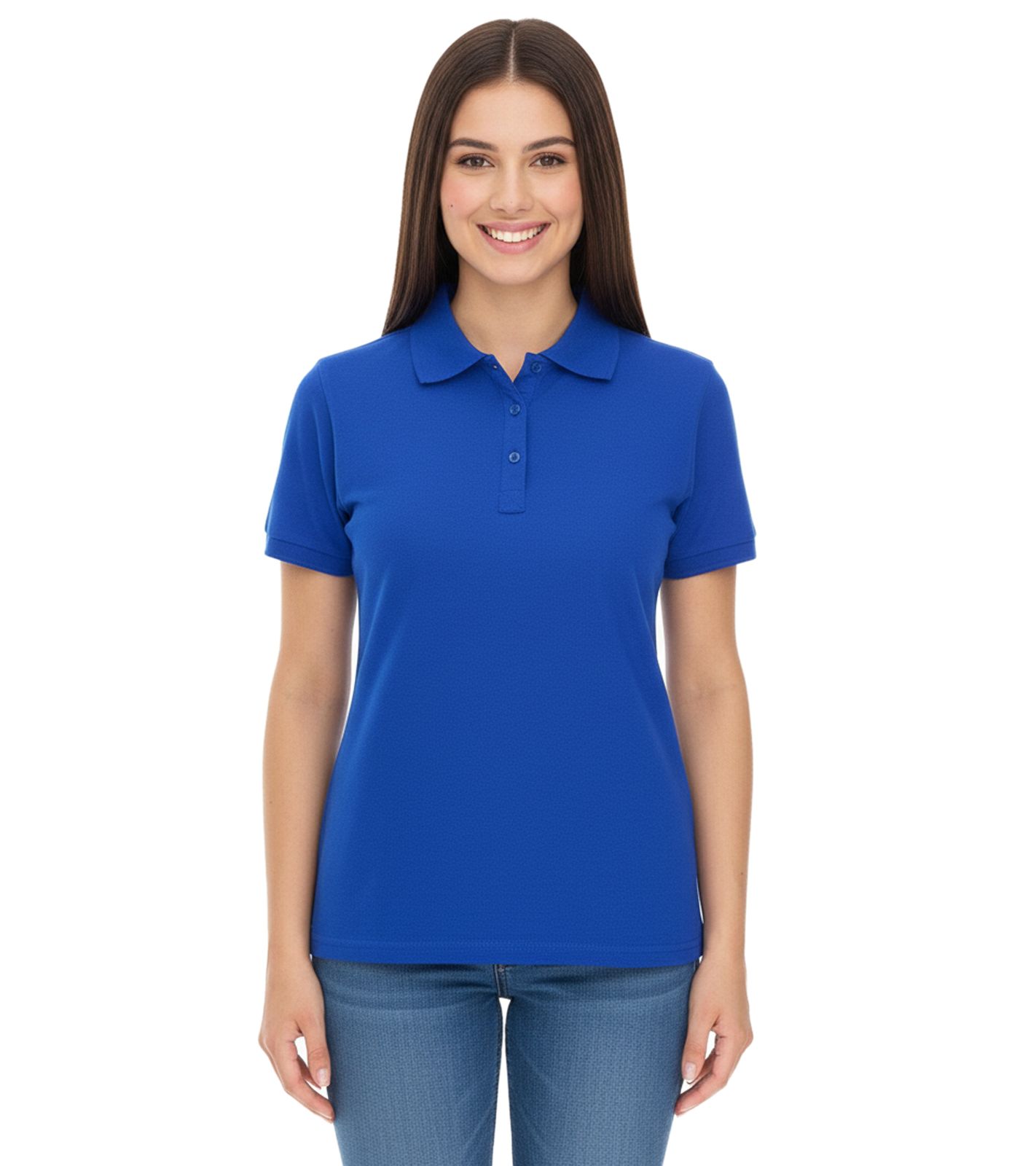 ELEVATE Helios Damen Polo-Shirt Baumwolle Polo-Hemd Pique-Strick 180 g/m² 3810744 Blau
