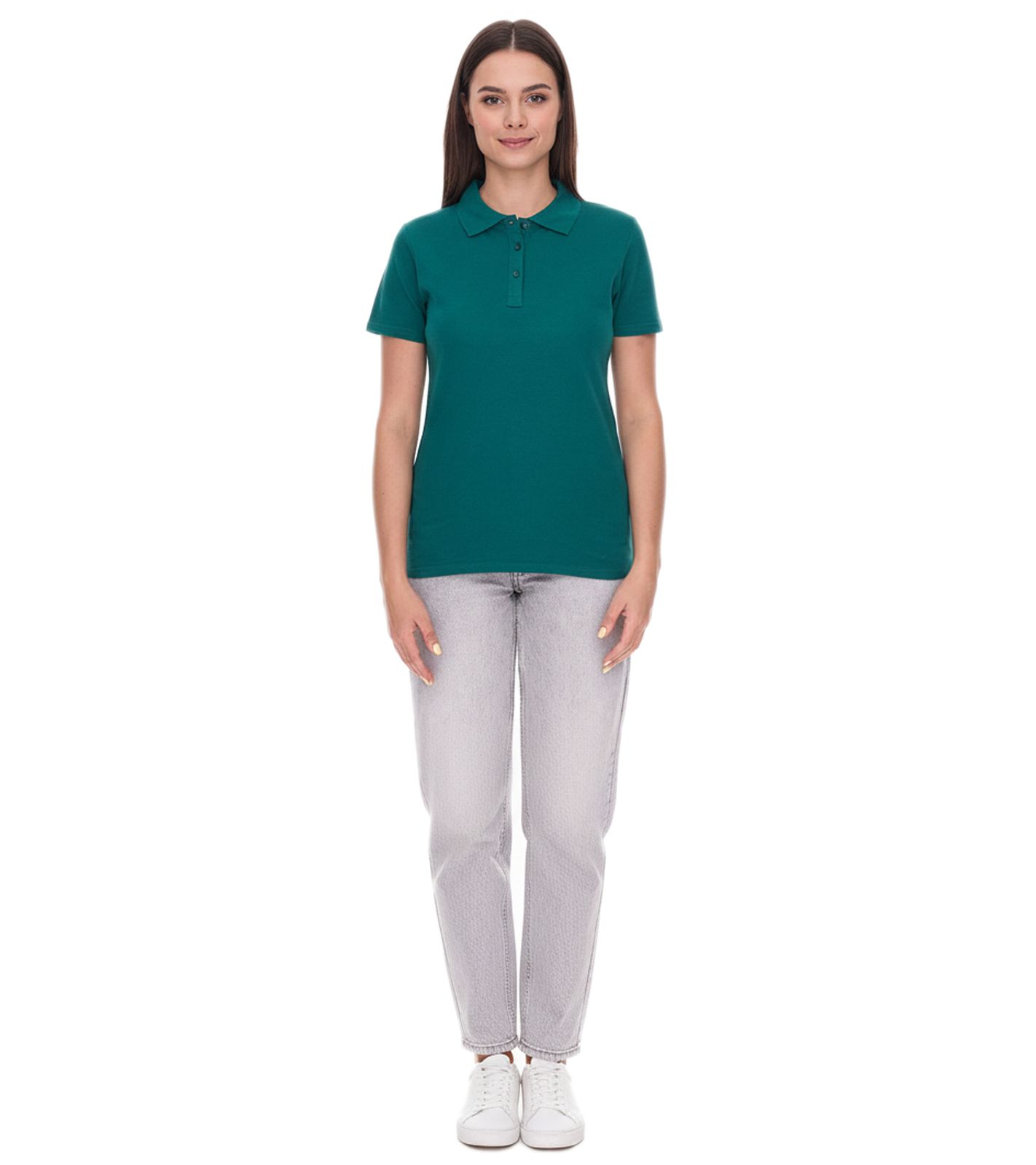 ELEVATE Helios Damen Polo-Shirt Baumwolle Polo-Hemd Pique-Strick 180 g/m² 3810760 Forest Dunkel-Grün