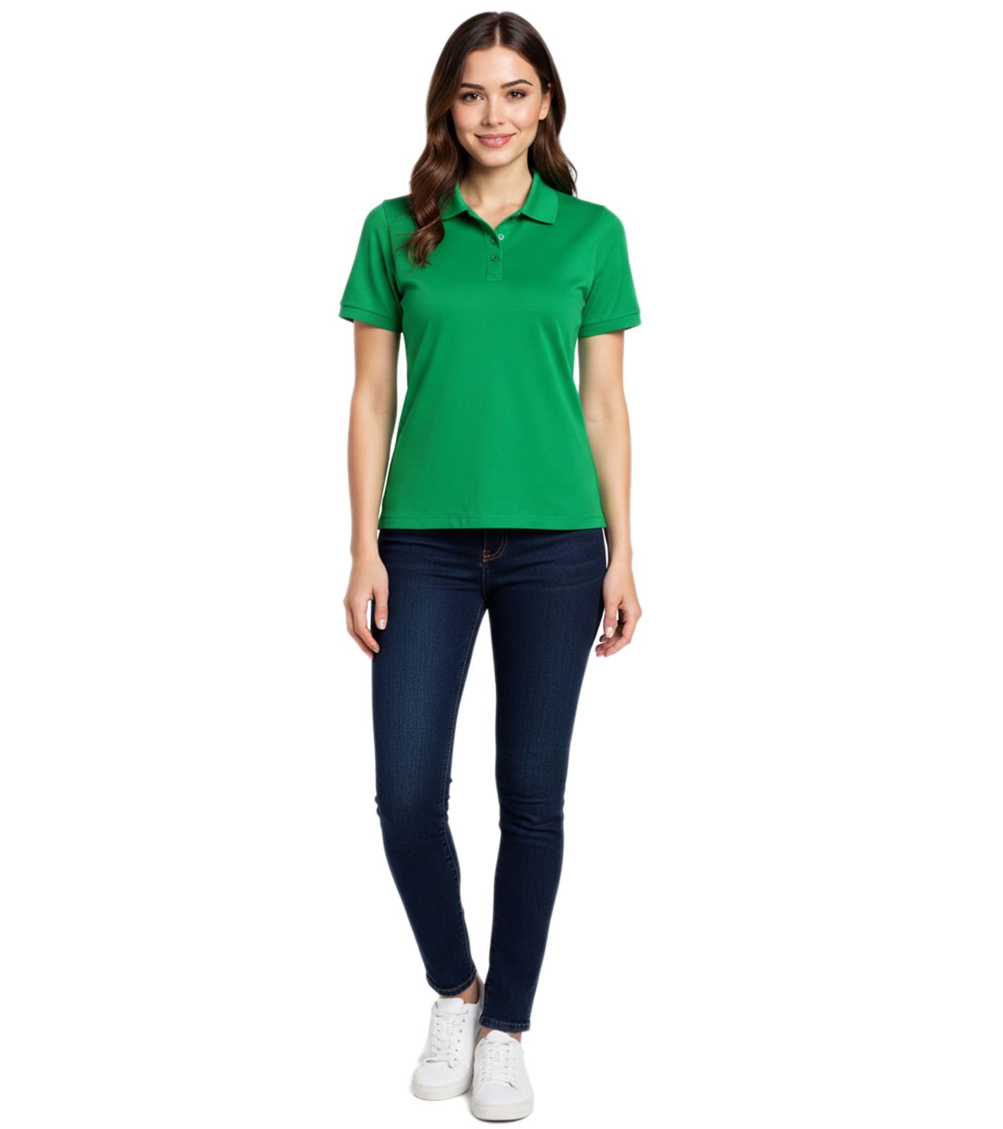 ELEVATE Helios Damen Polo-Shirt Baumwolle Polo-Hemd Pique-Strick 180 g/m² 3810769 Grün