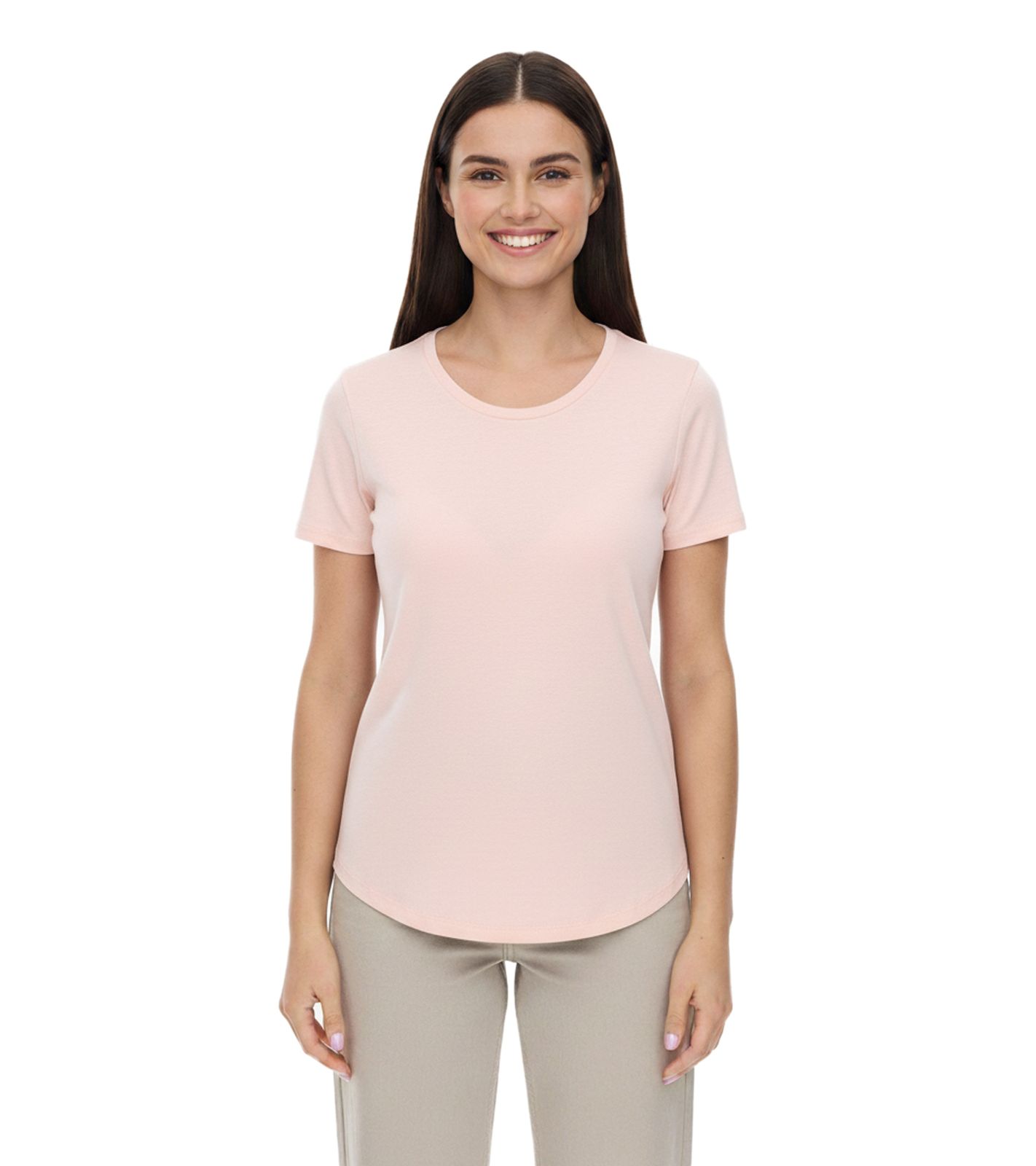 ELEVATE Nanaimo Damen T-Shirt nachhaltiges Baumwoll-Shirt 160 g/m2 Basic-Shirt Unterzieh-Shirt 3801291 Rosa-Blush