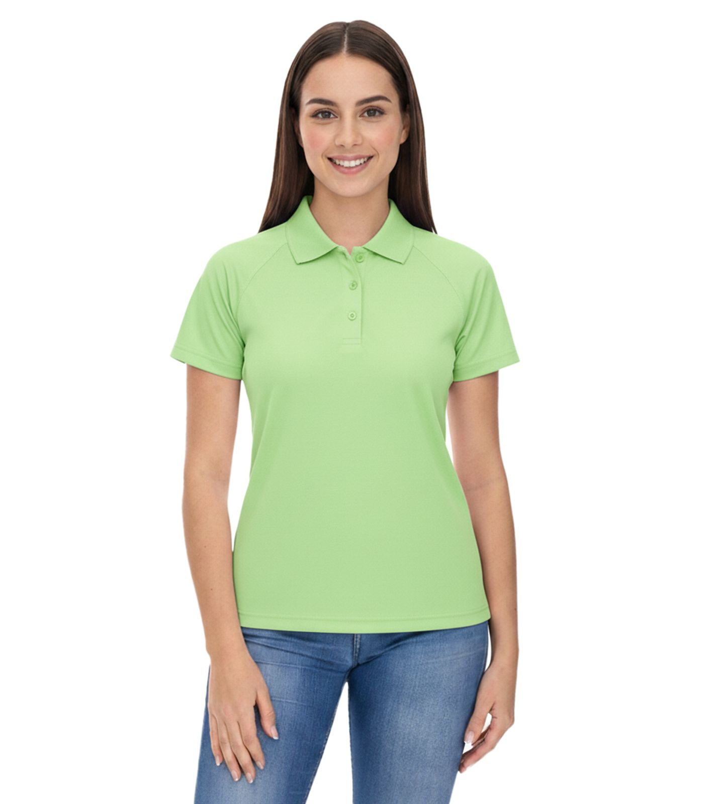 ELEVATE Ottawa Damen Polo-Shirt Sport Polo-Hemd Pique-Strick Cool-Fit 220 g/m² 3908368 Grün