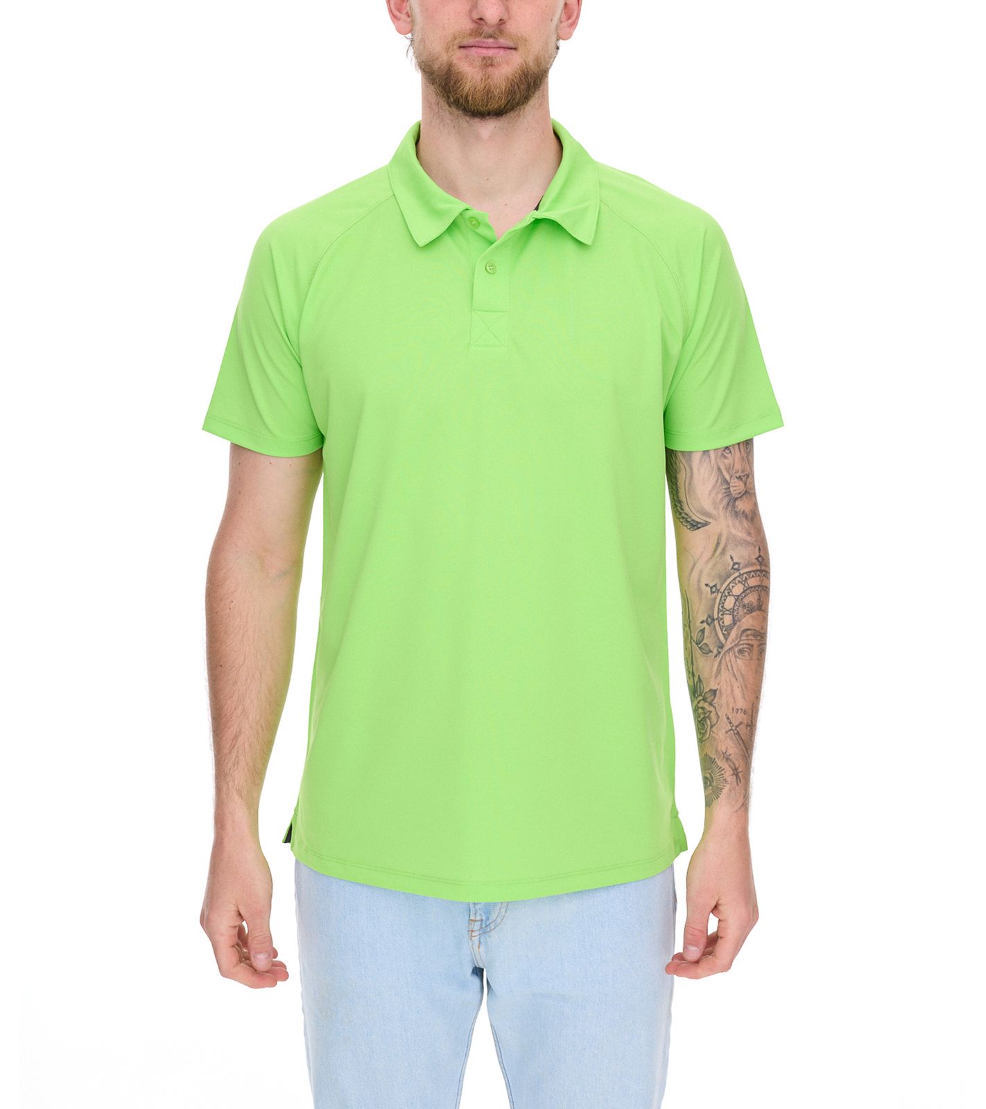 ELEVATE Ottawa Herren Polo-Shirt Sport Polo-Hemd Pique-Strick Cool-Fit 220 g/m² 3908268 Grün