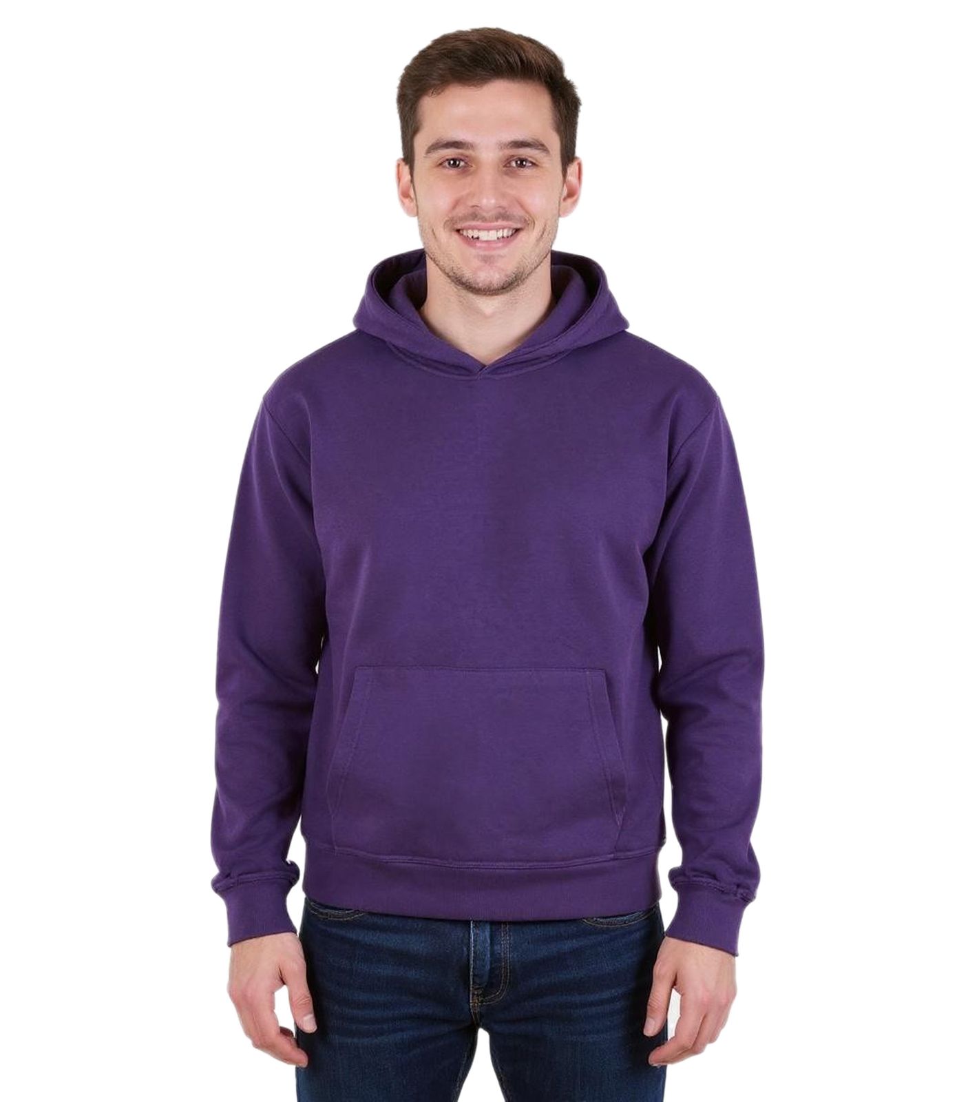 European League Of Football Blanko Baumwoll-Hoodies acai